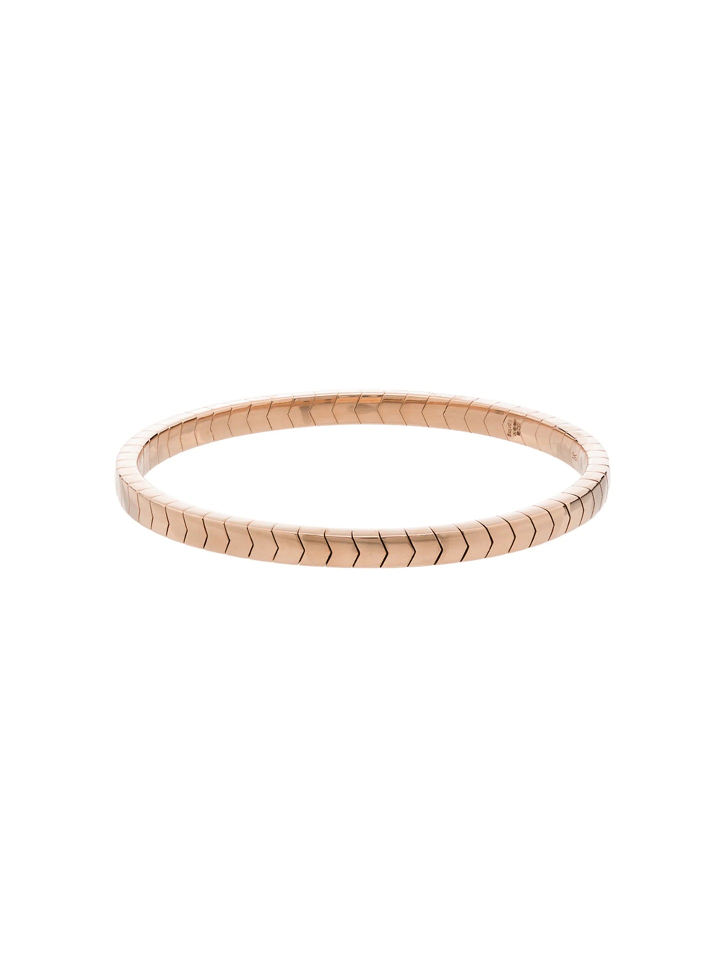 14kt rose gold chevron stretch bracelet