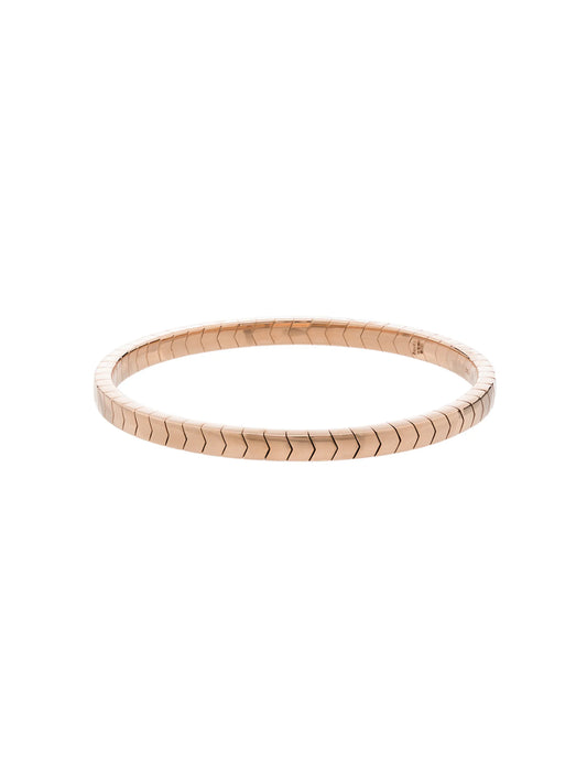 14kt rose gold chevron stretch bracelet