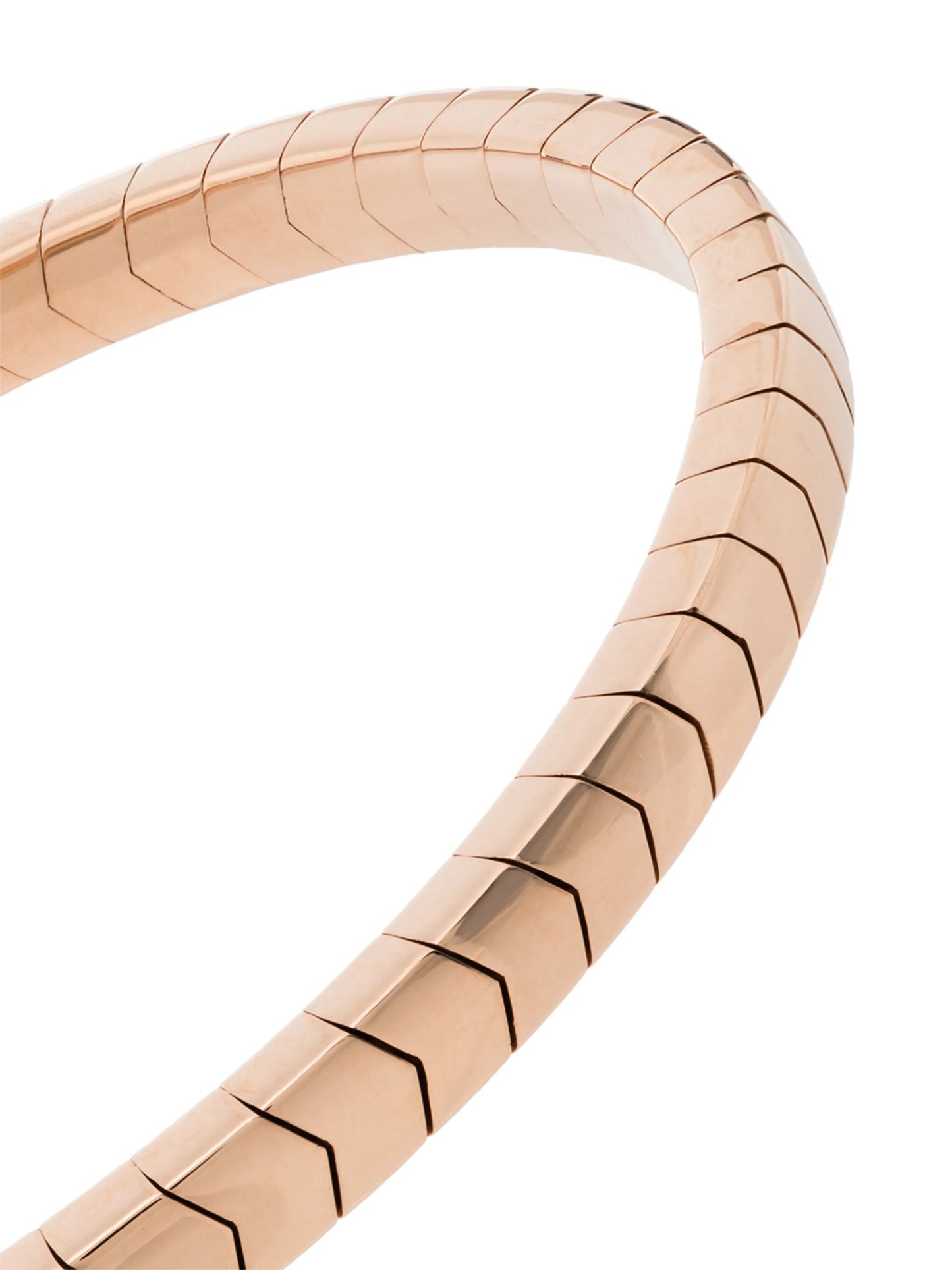 14kt rose gold chevron stretch bracelet