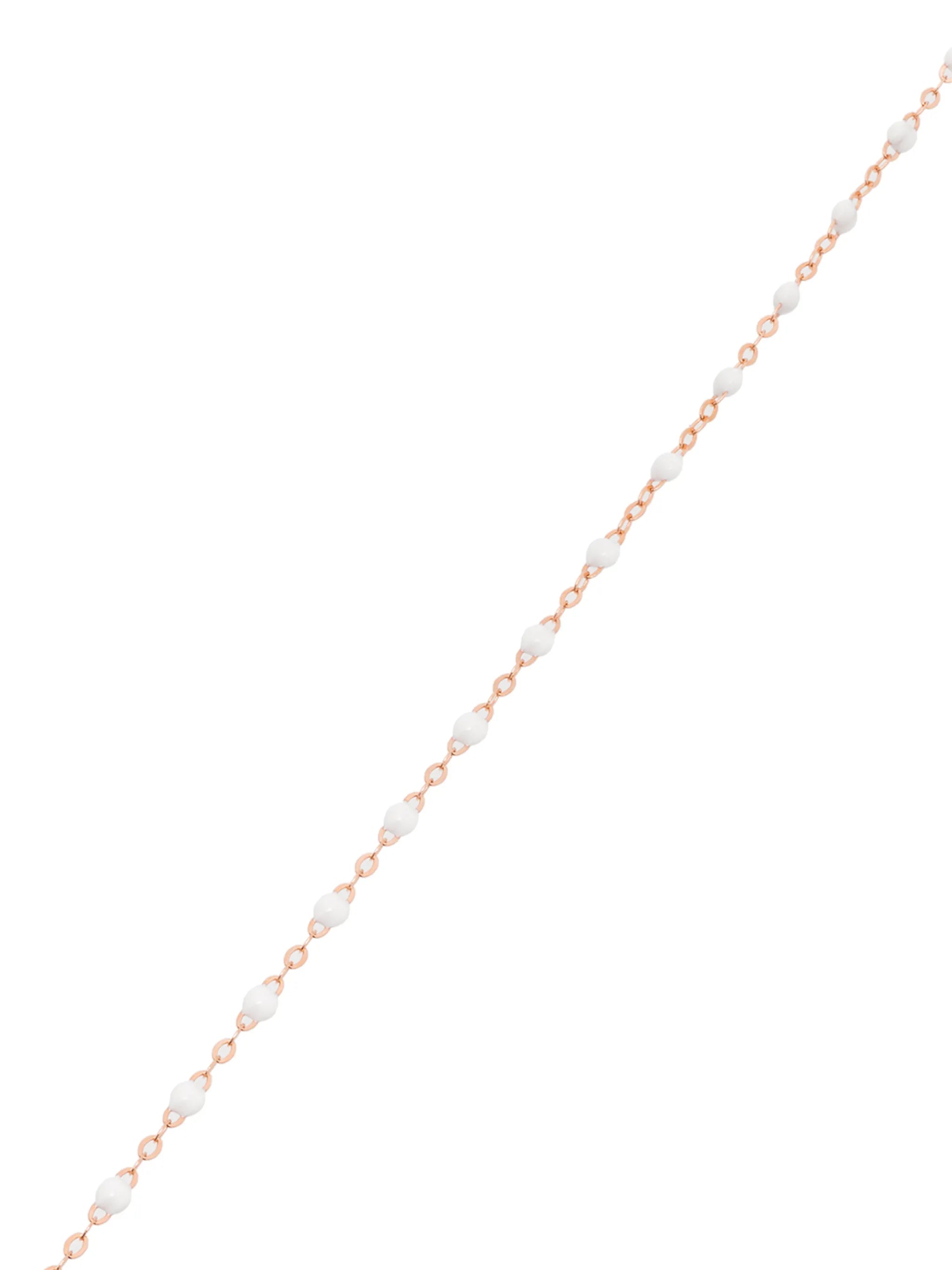 18kt rose gold beaded anklet
