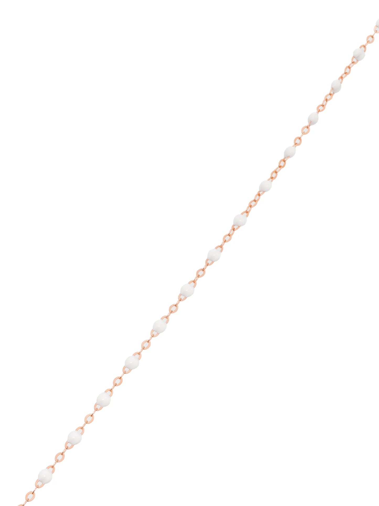 18kt rose gold beaded anklet