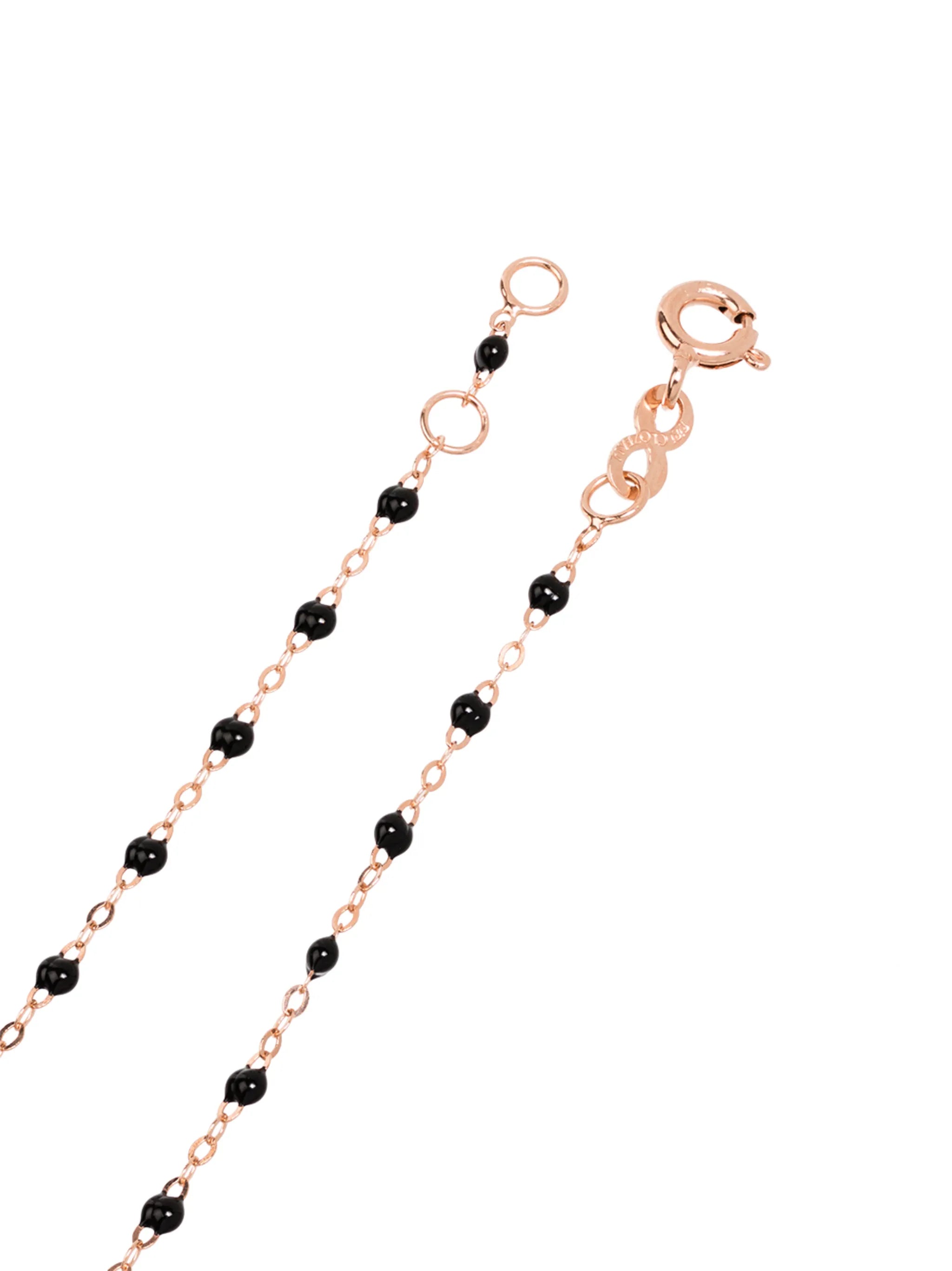 18kt rose gold beaded anklet