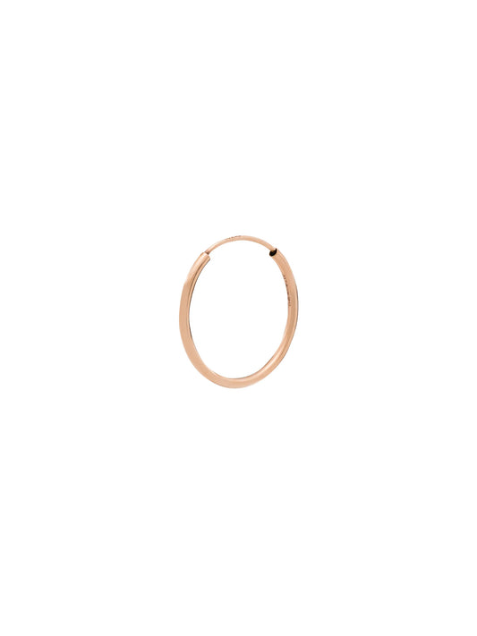 14kt rose gold single hoop earring
