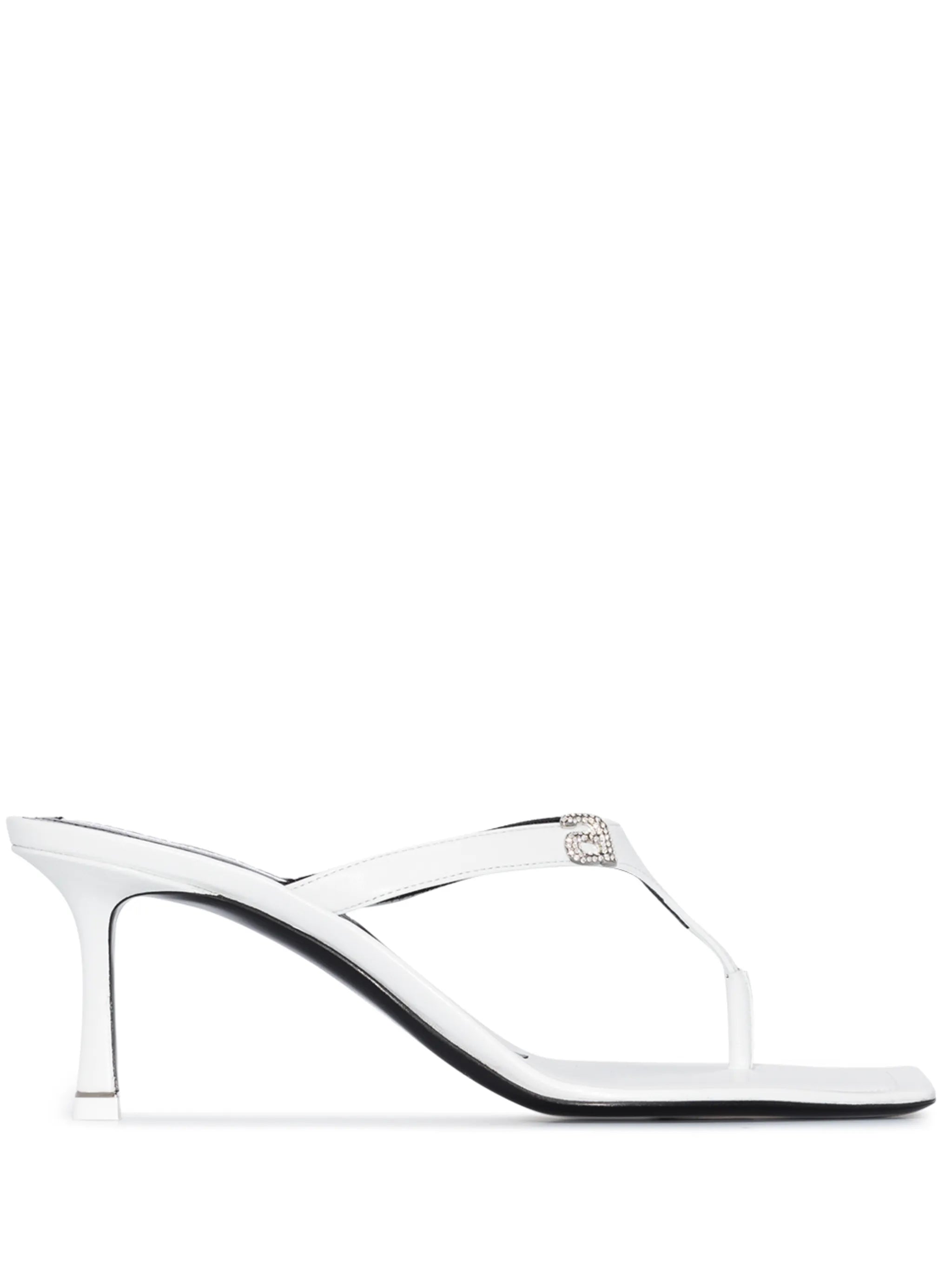Ivy 65 crystal logo sandals