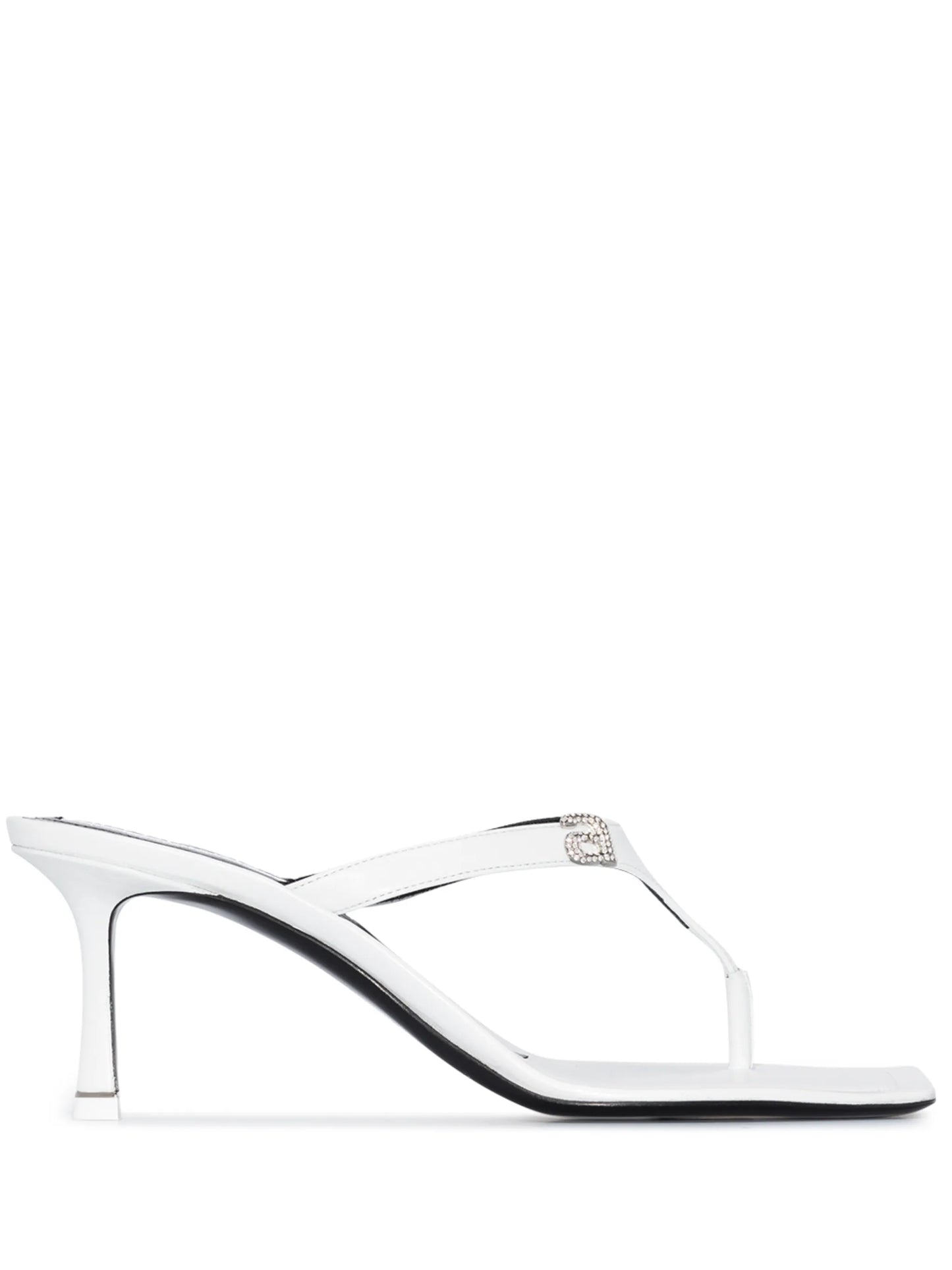 Ivy 65 crystal logo sandals