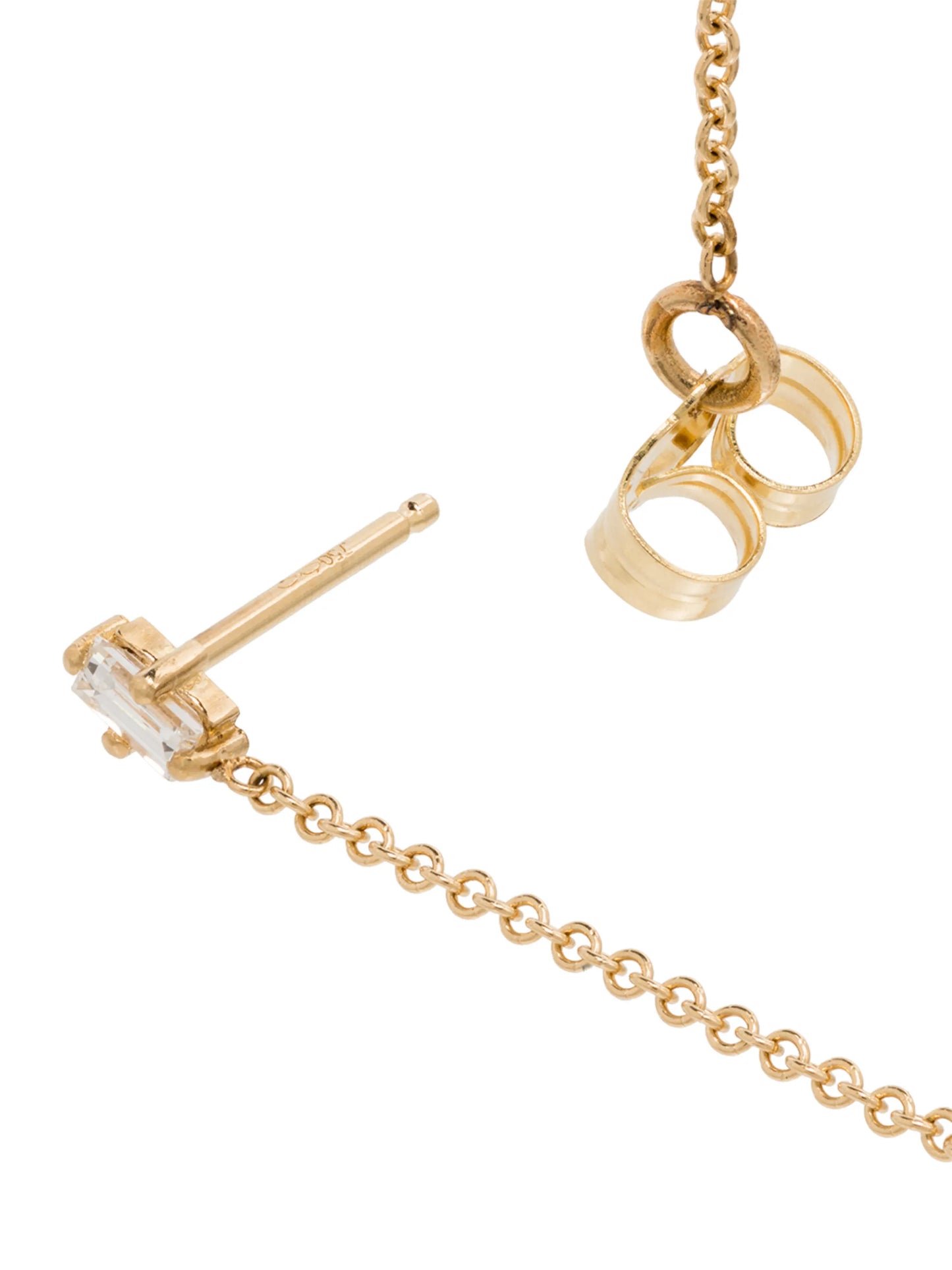 18kt yellow gold diamond earring