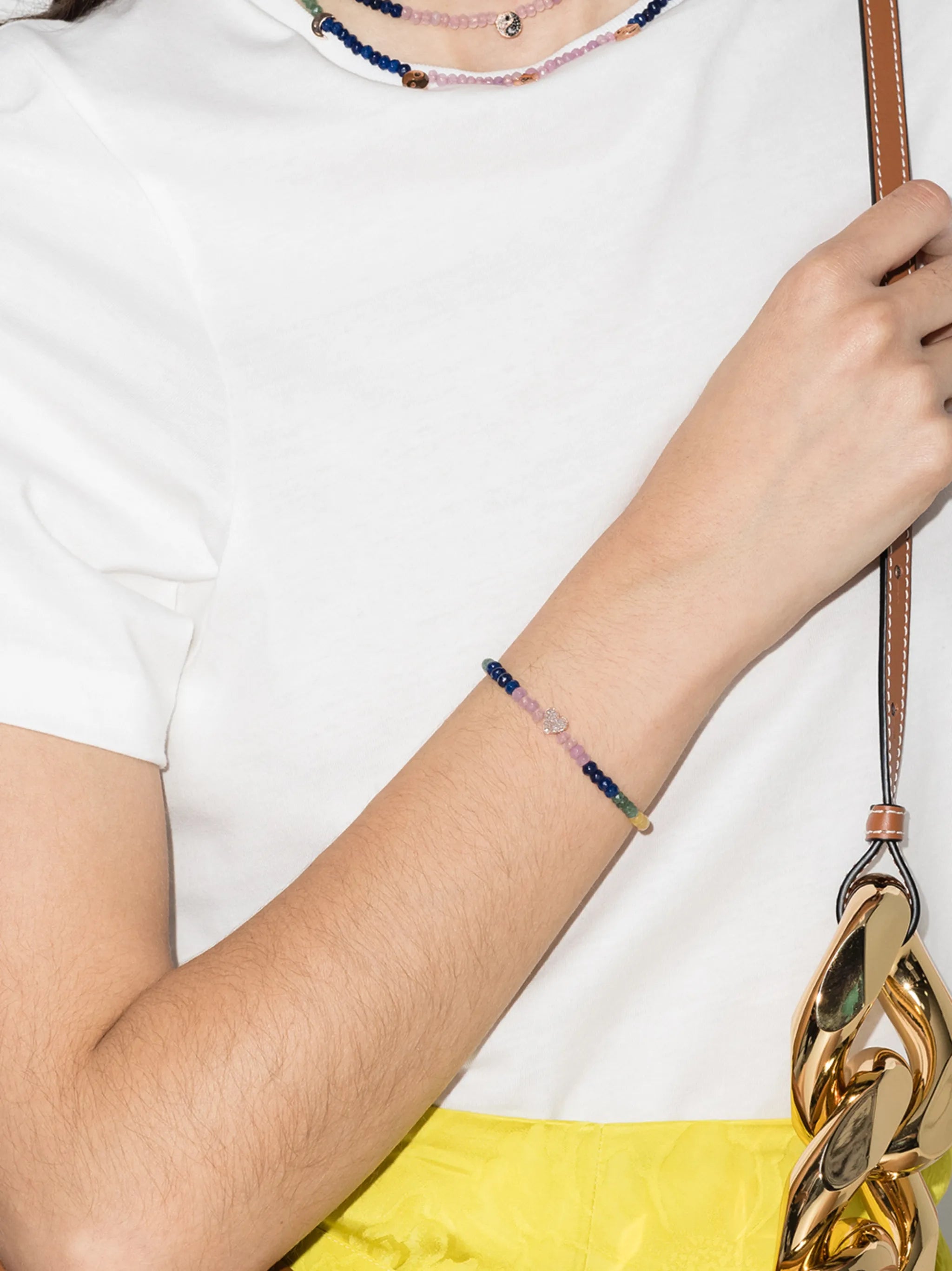 14kt rose gold diamond bracelet