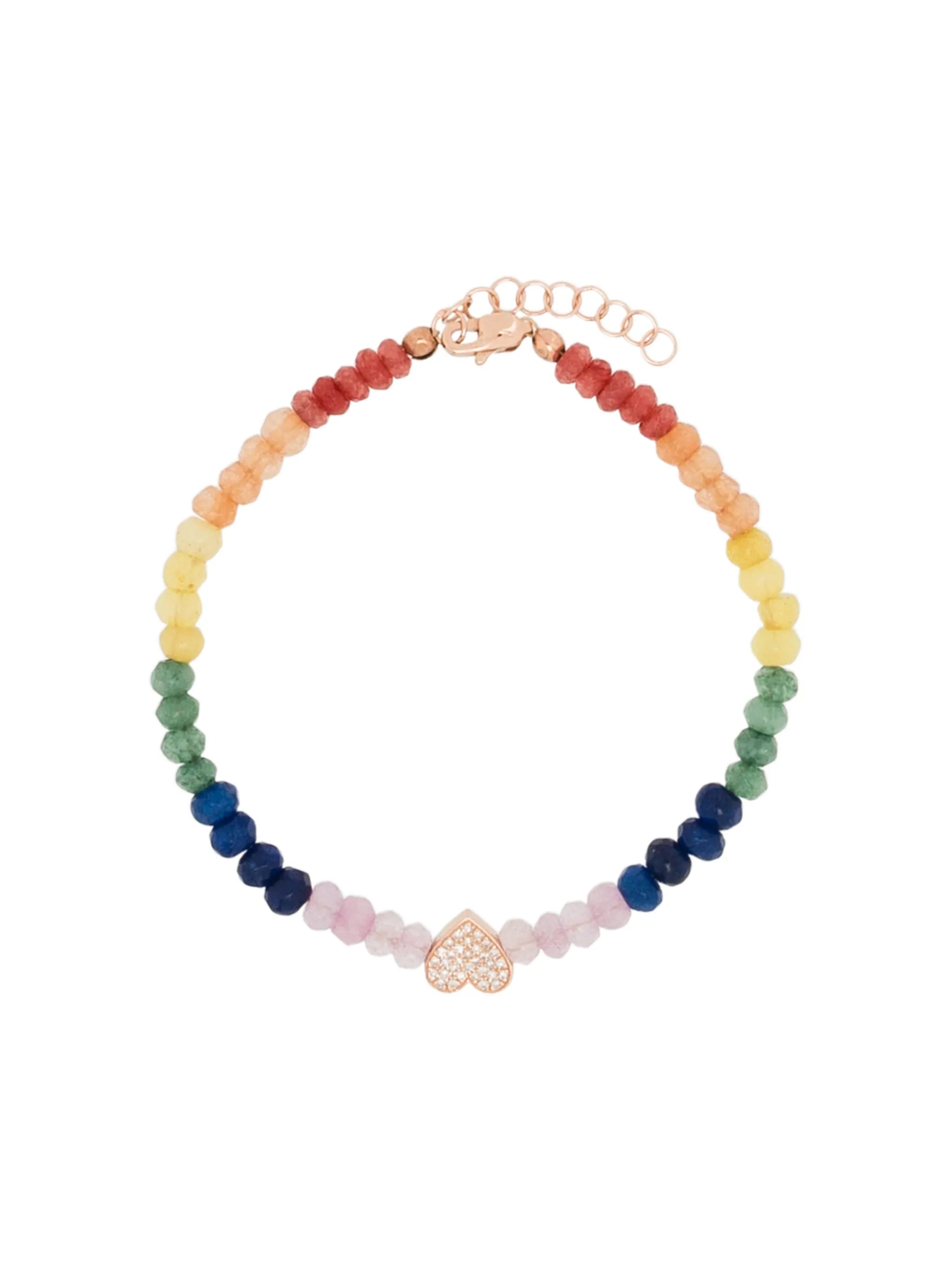 14kt rose gold diamond bracelet
