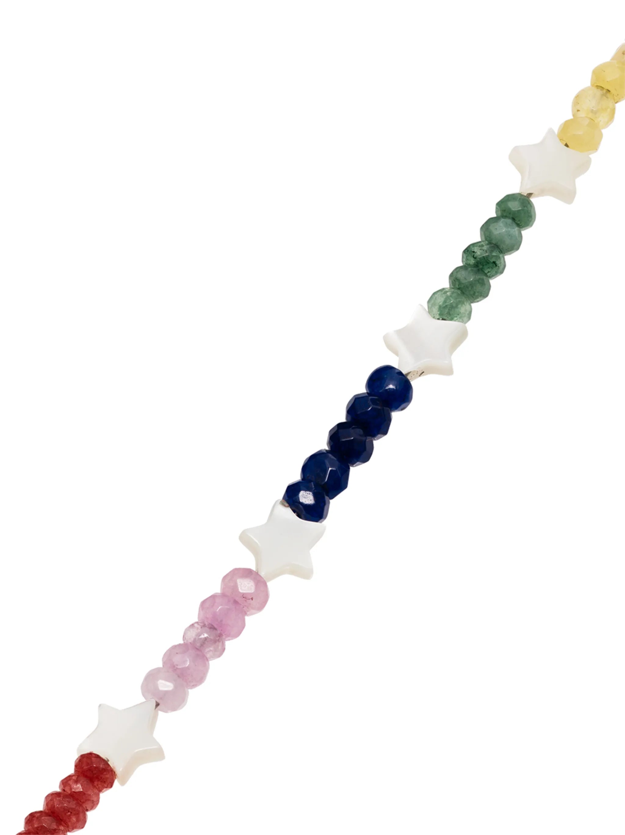 14kt rose gold, pearl and jade anklet