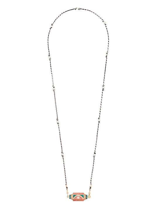 14kt yellow gold Eye Will locket necklace