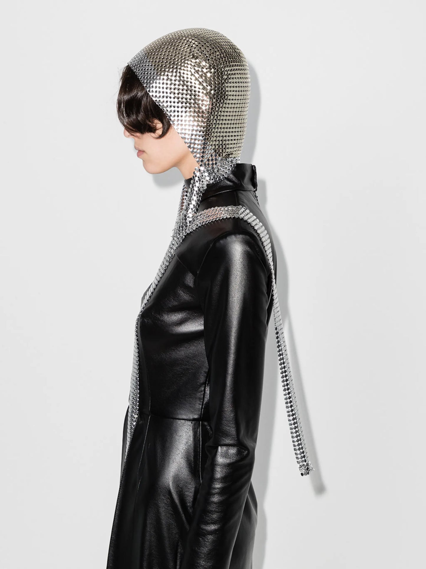 mesh front-tie headband