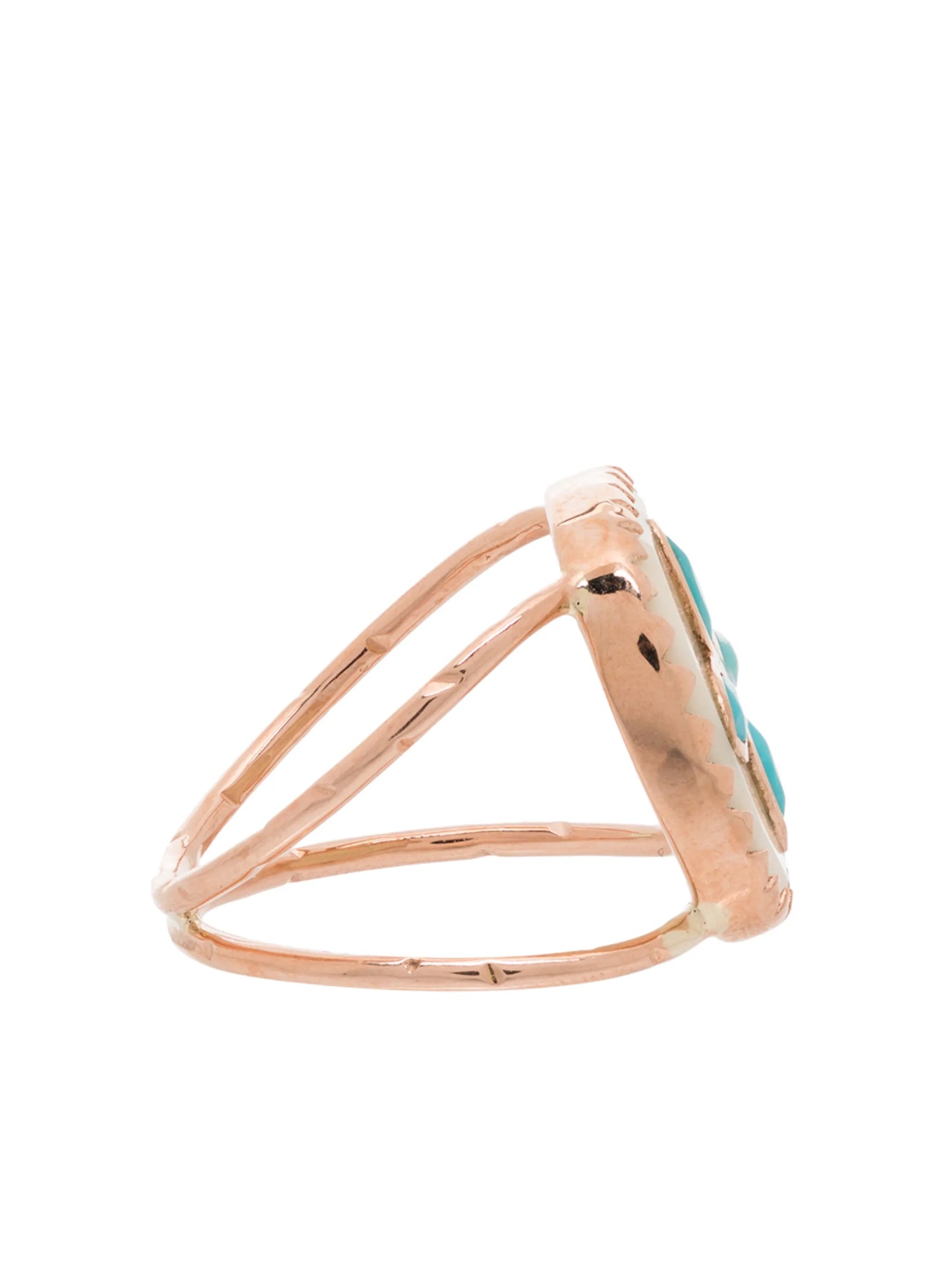 9kt rose gold cocktail ring