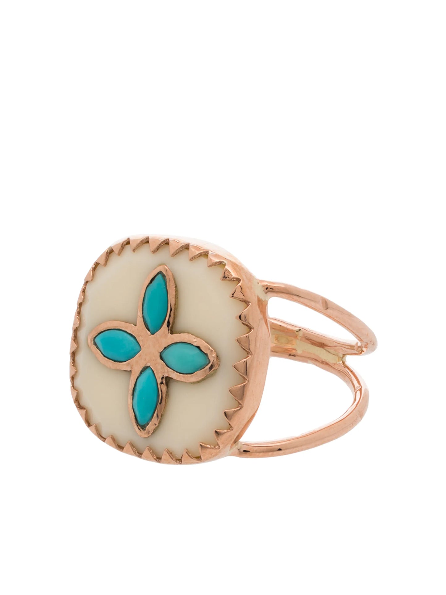 9kt rose gold cocktail ring