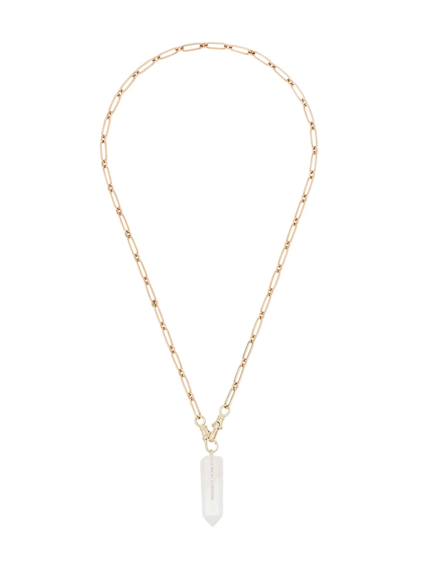 9kt Moon No.2 diamond necklace