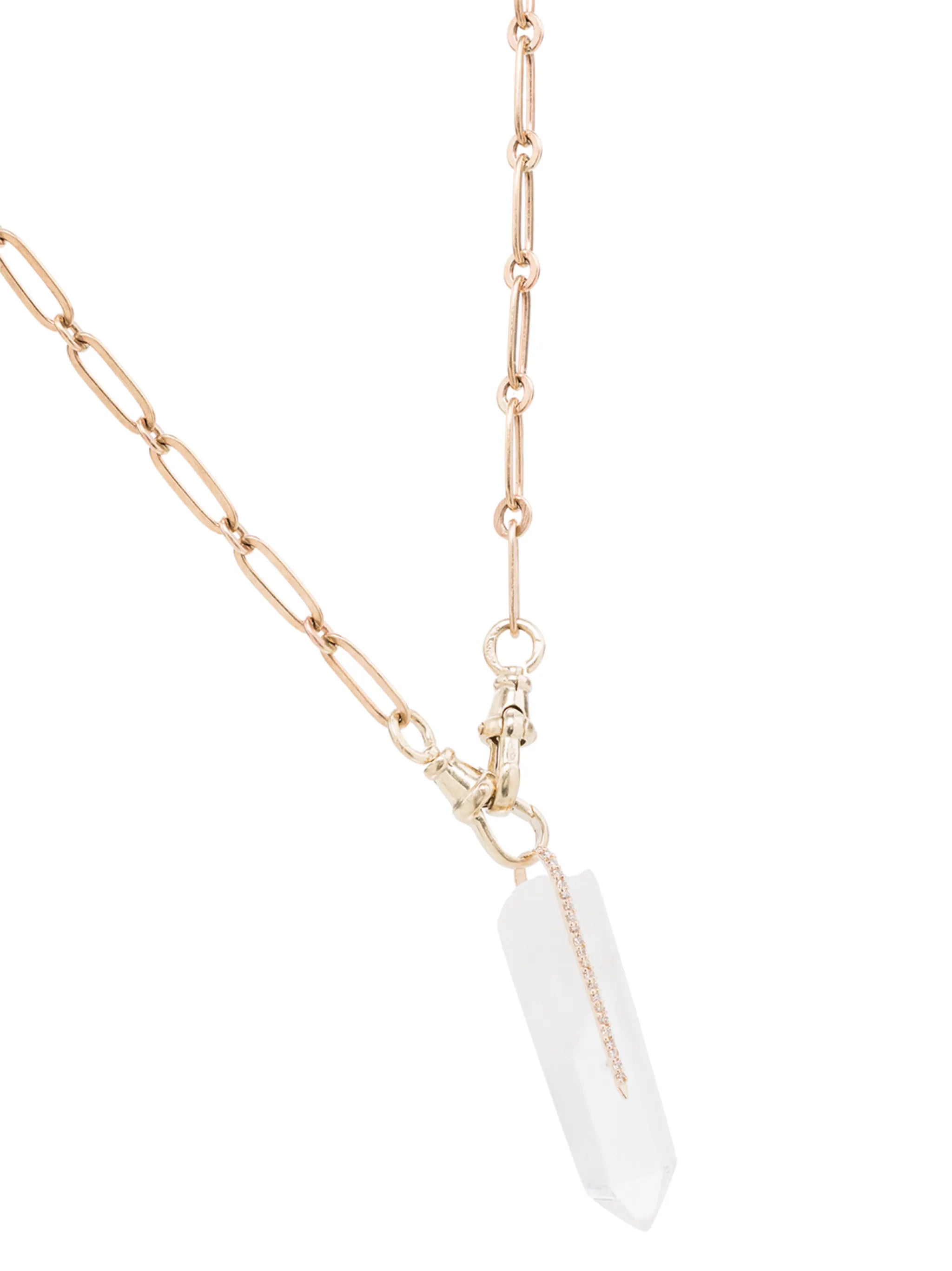 9kt Moon No.2 diamond necklace