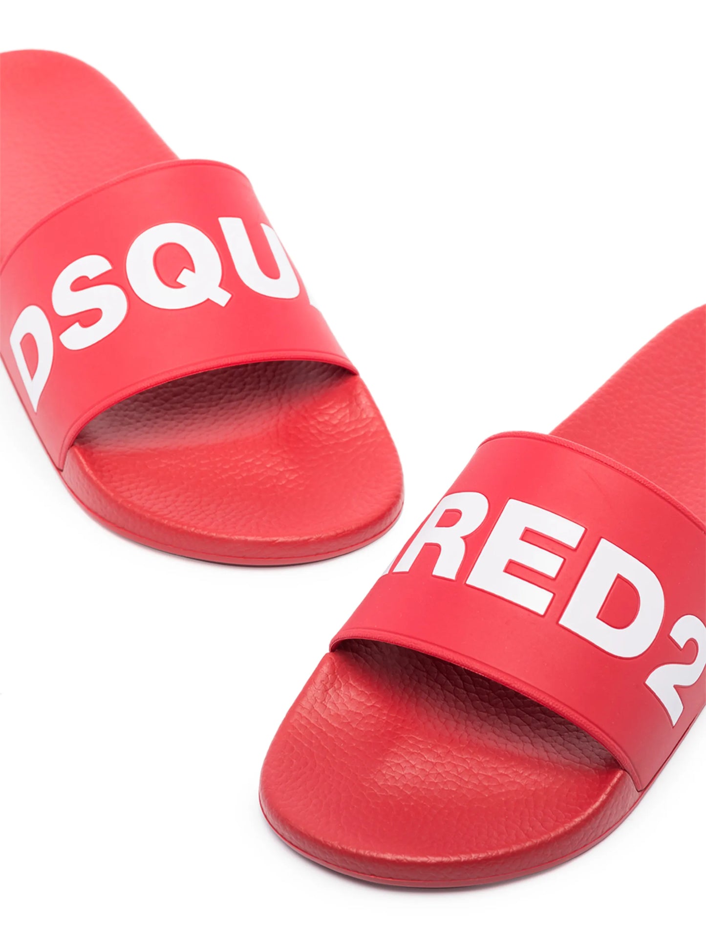 logo-print slide sandals