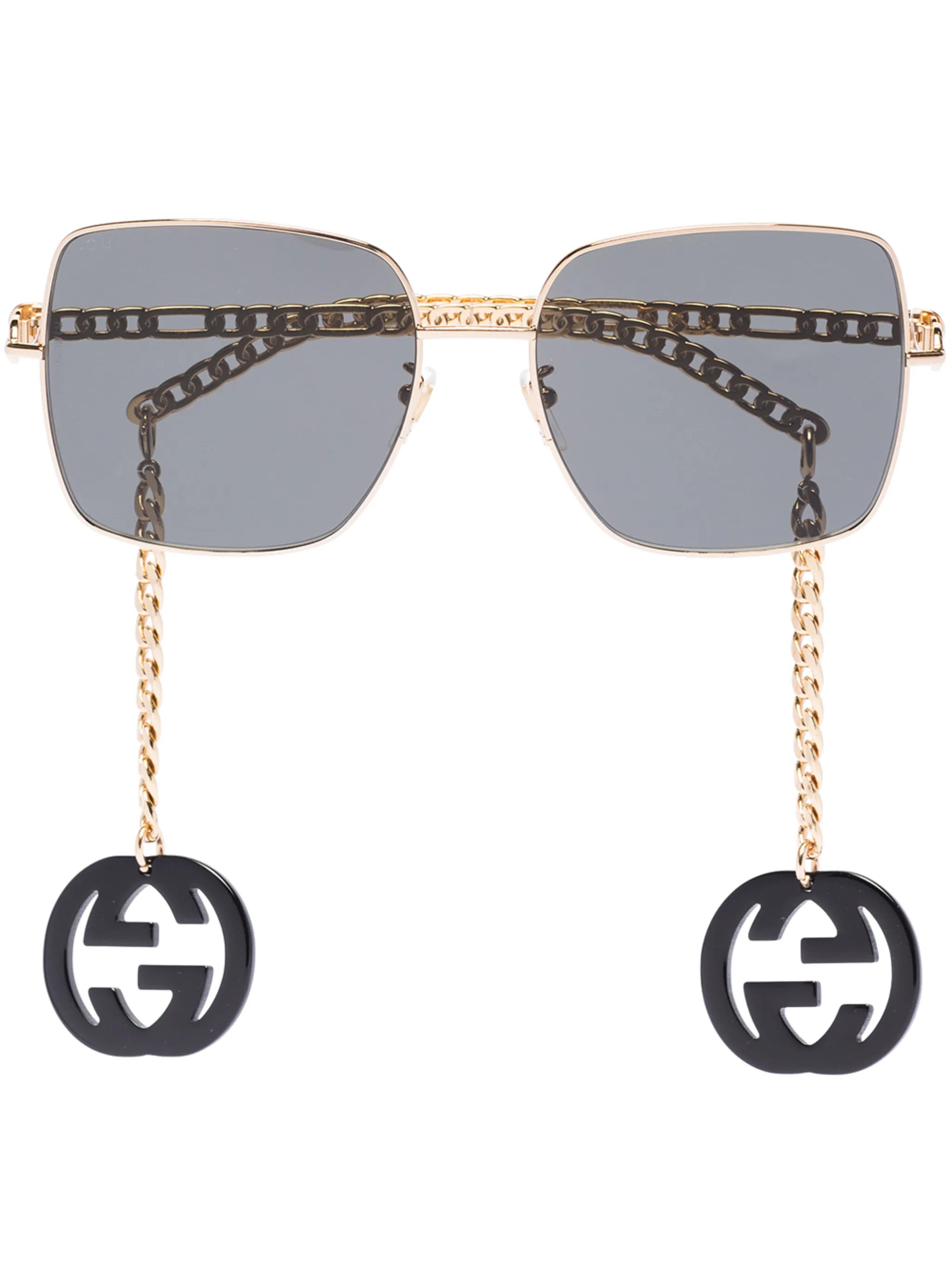 Interlocking G chain oversized sunglasses