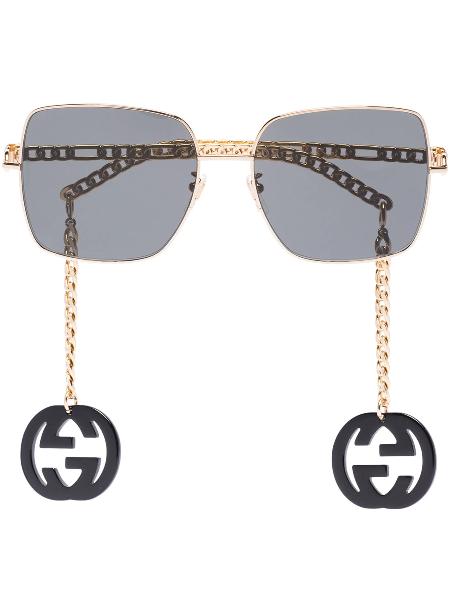 Interlocking G chain oversized sunglasses