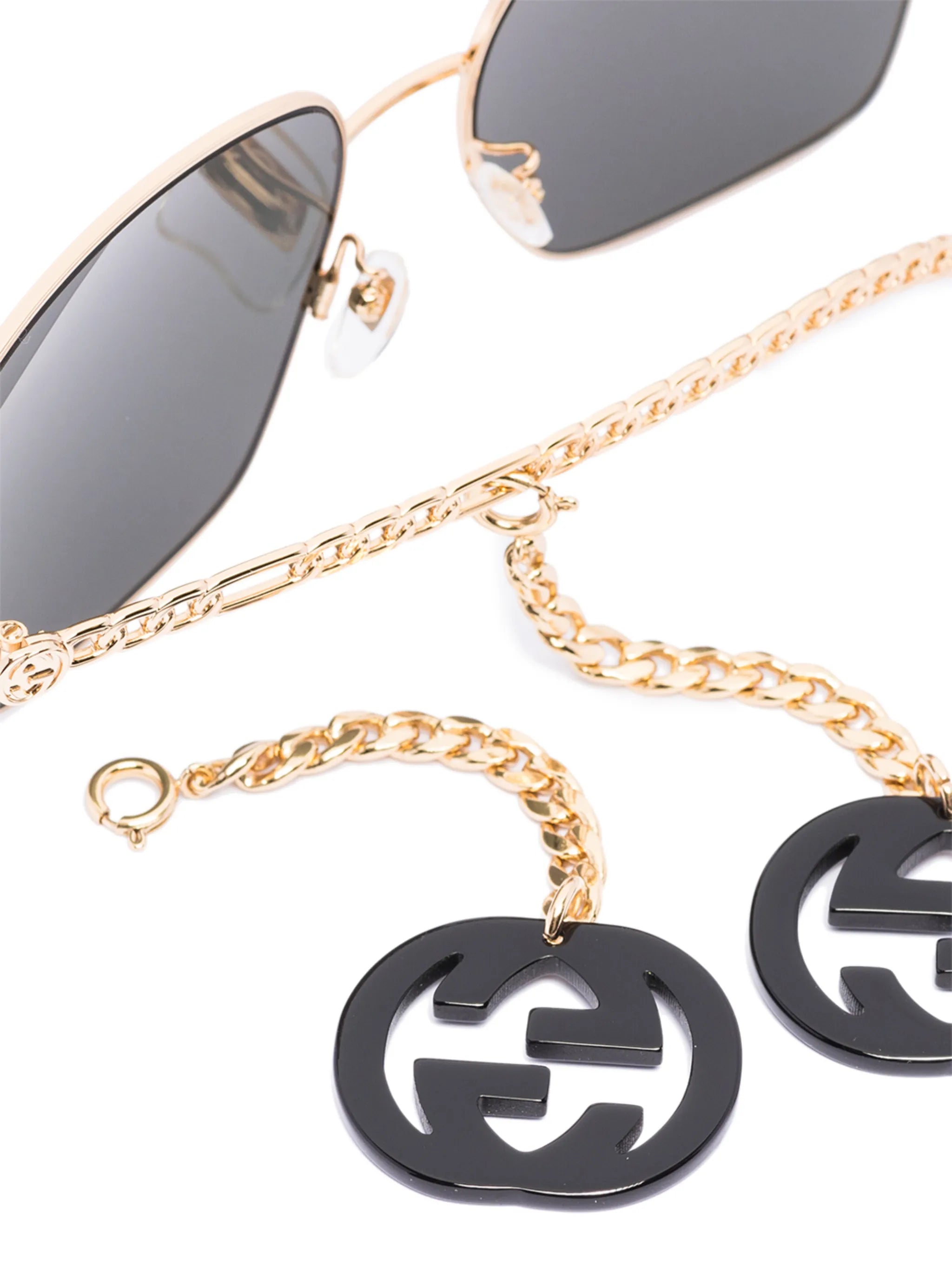 Interlocking G chain oversized sunglasses