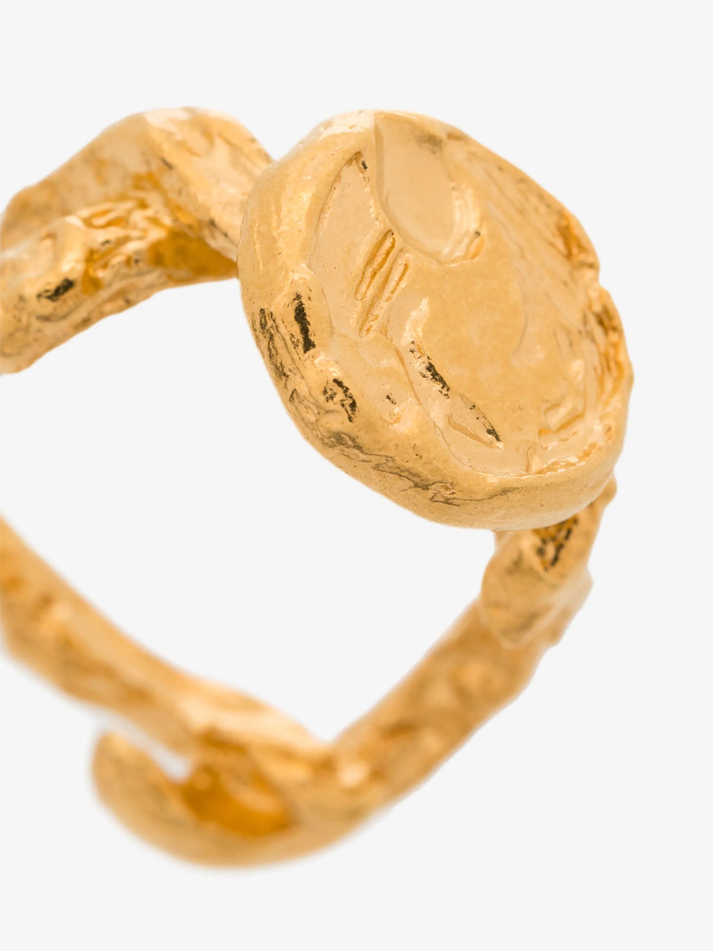 Wasteland 24kt gold-plated ring