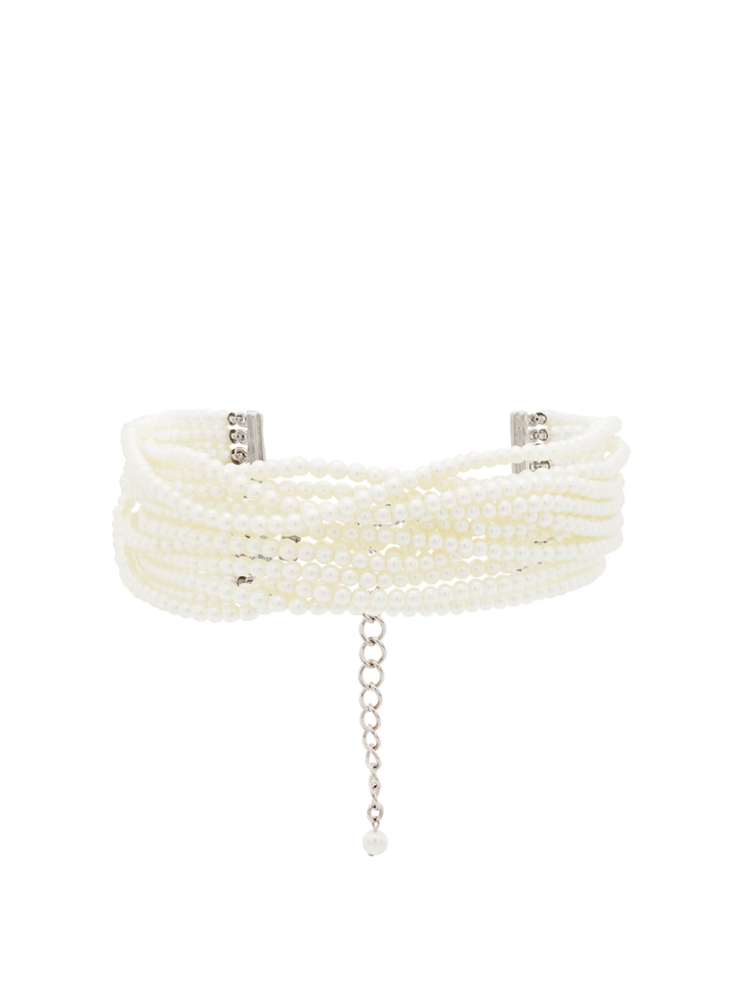 multi strand pearl choker necklace
