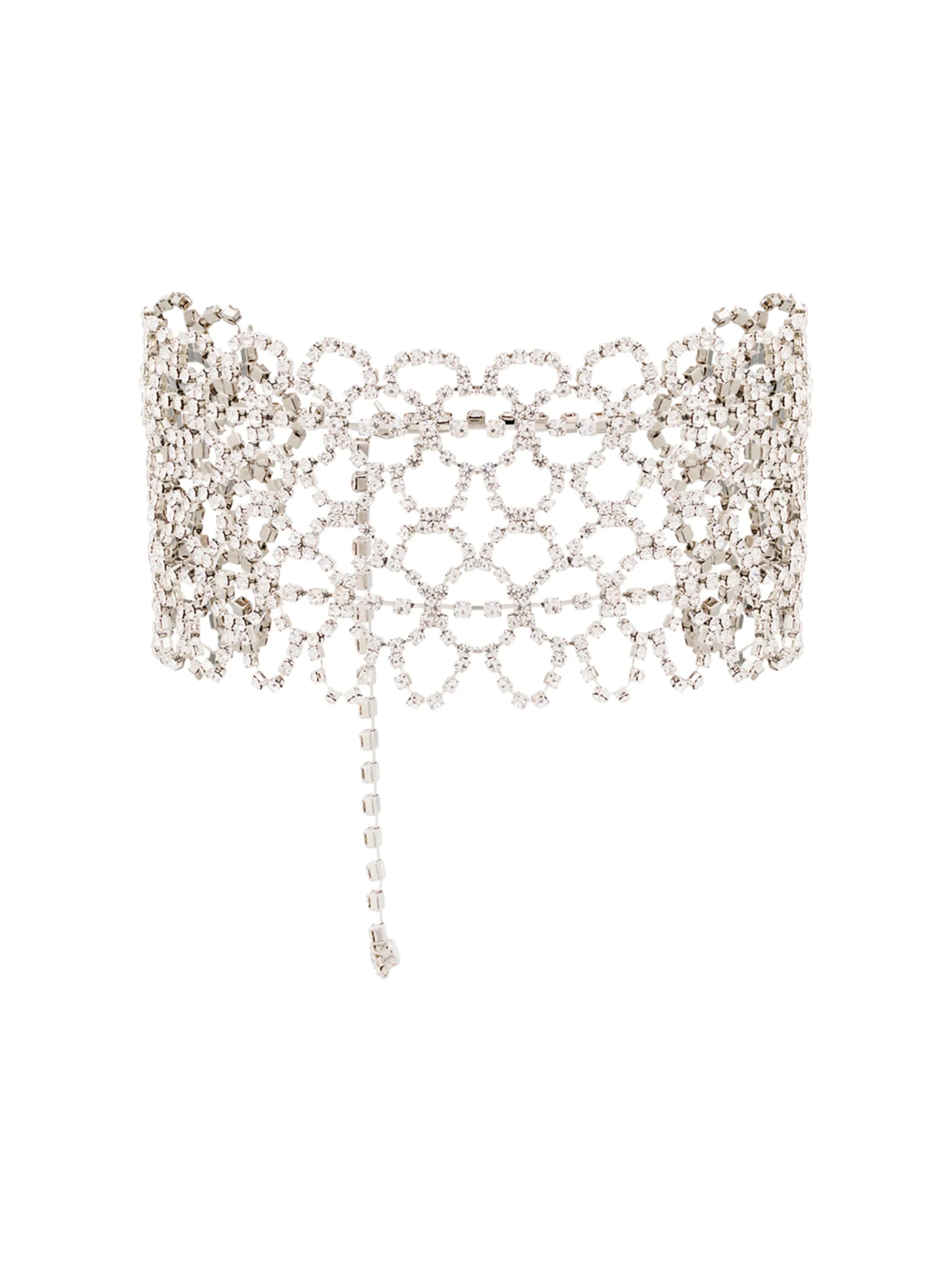 crystal-embellished choker
