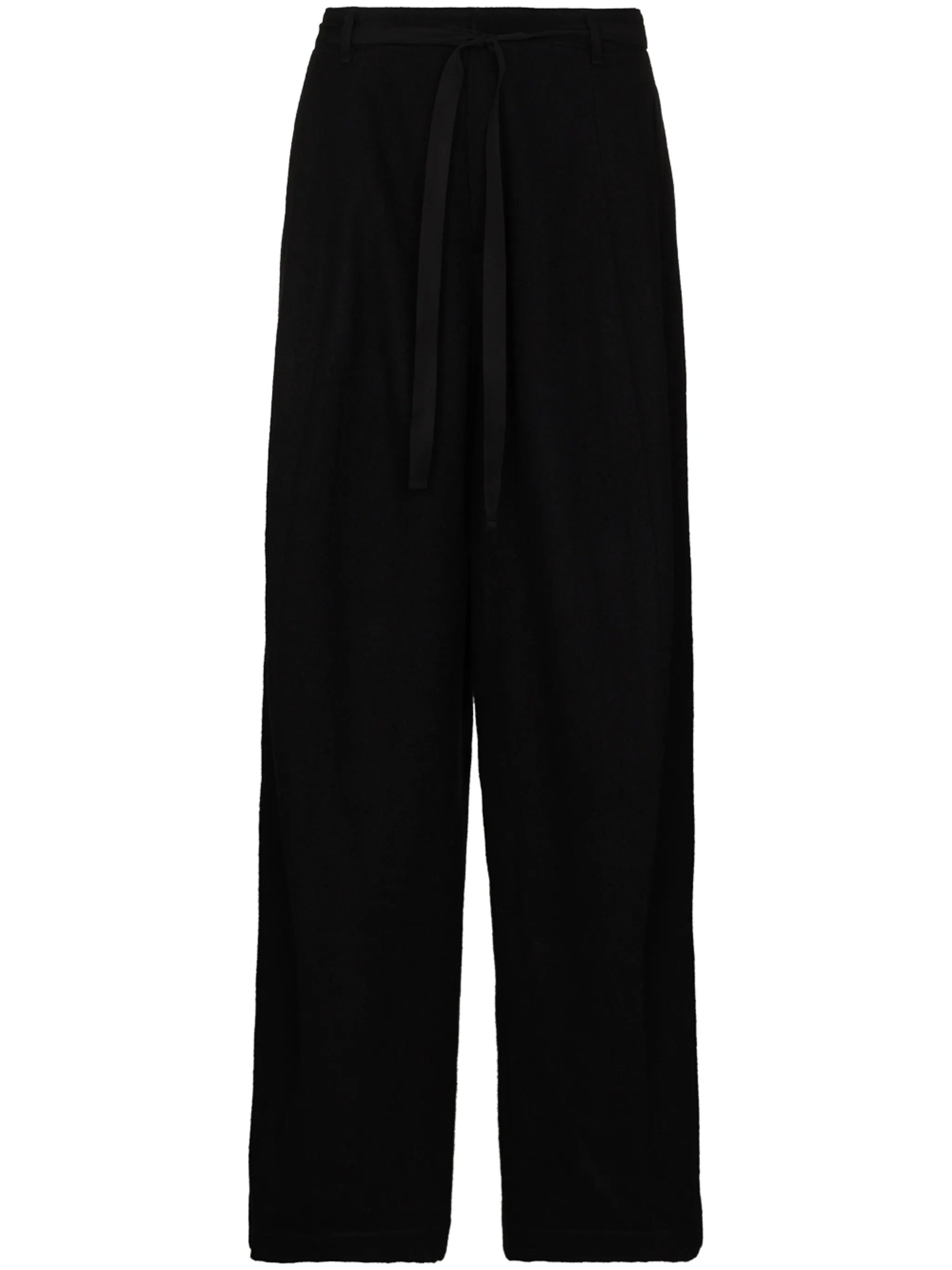 drawstring wide-leg trousers