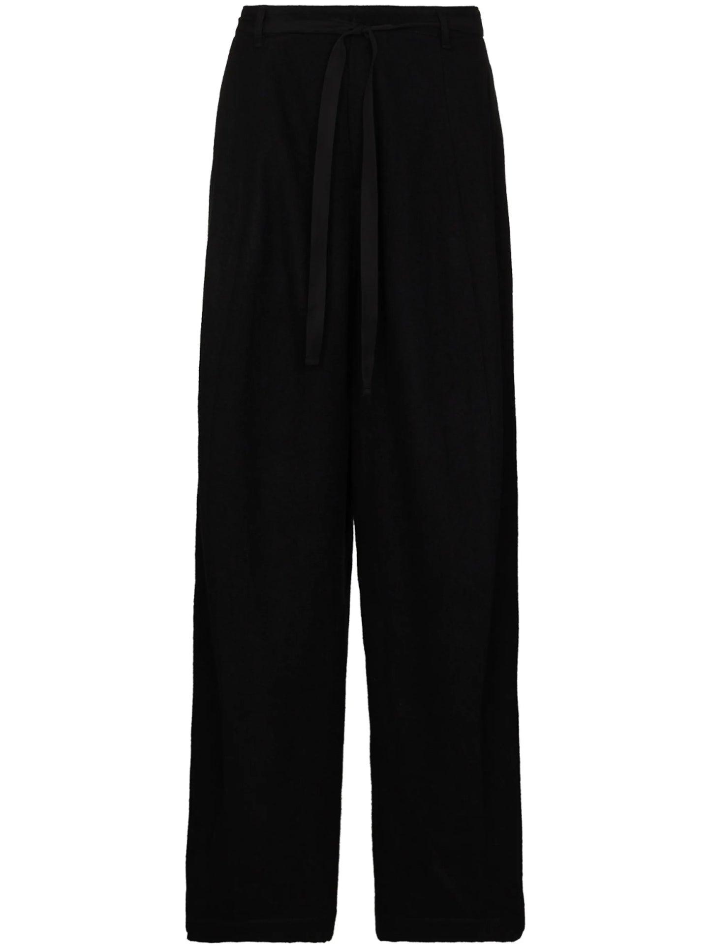 drawstring wide-leg trousers