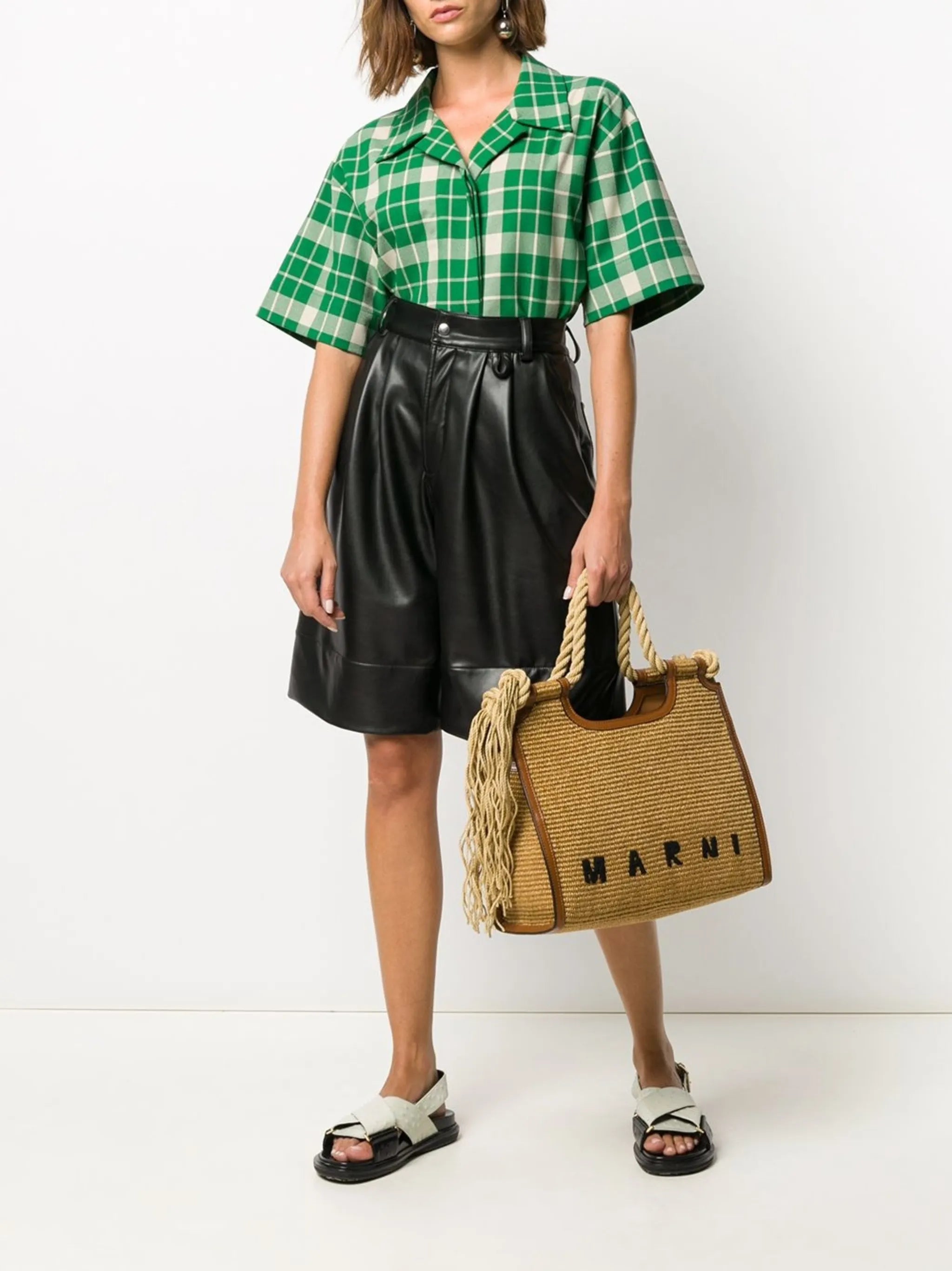 Marcel Summer raffia tote bag