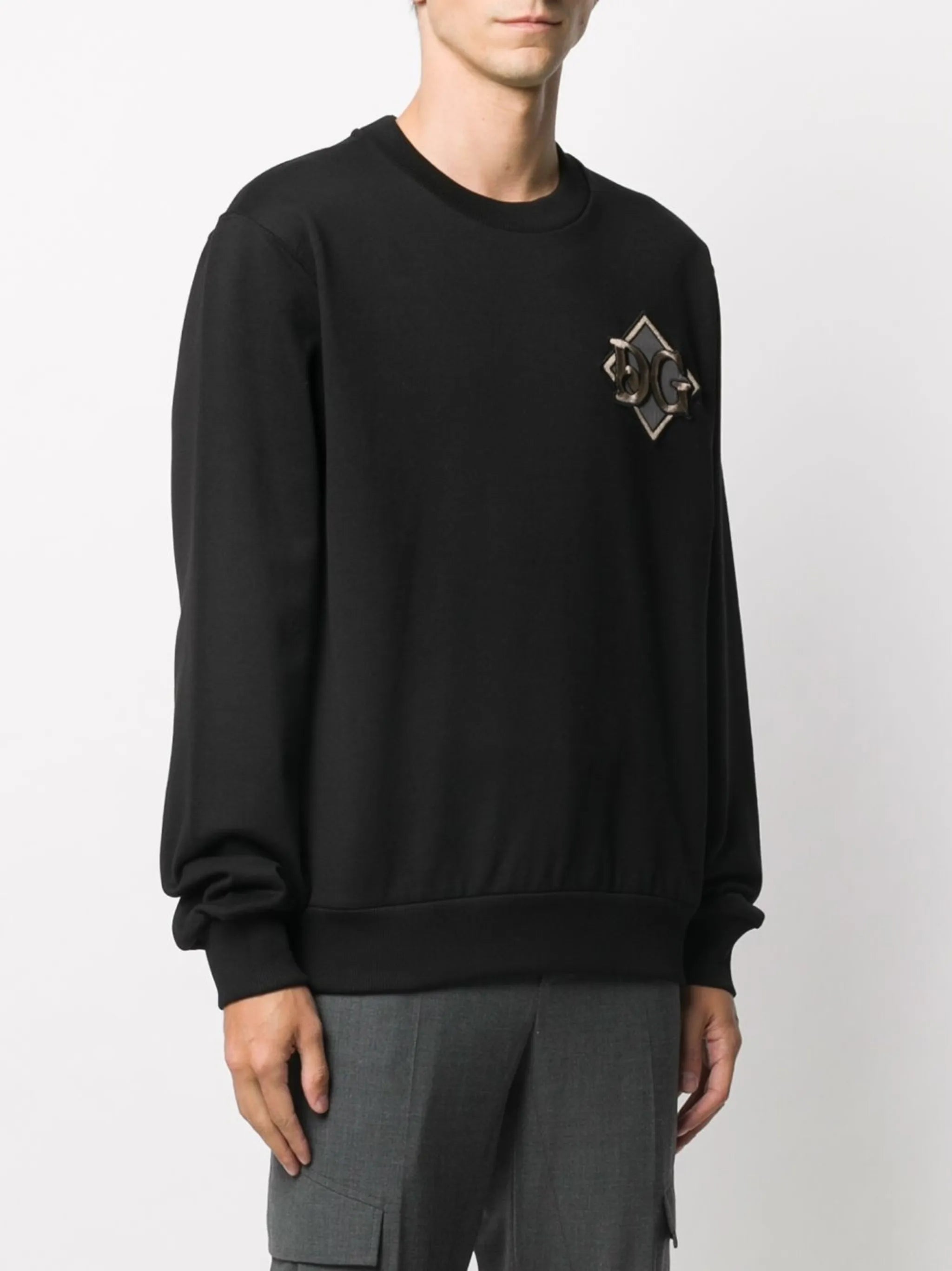 logo patch sweatshirt