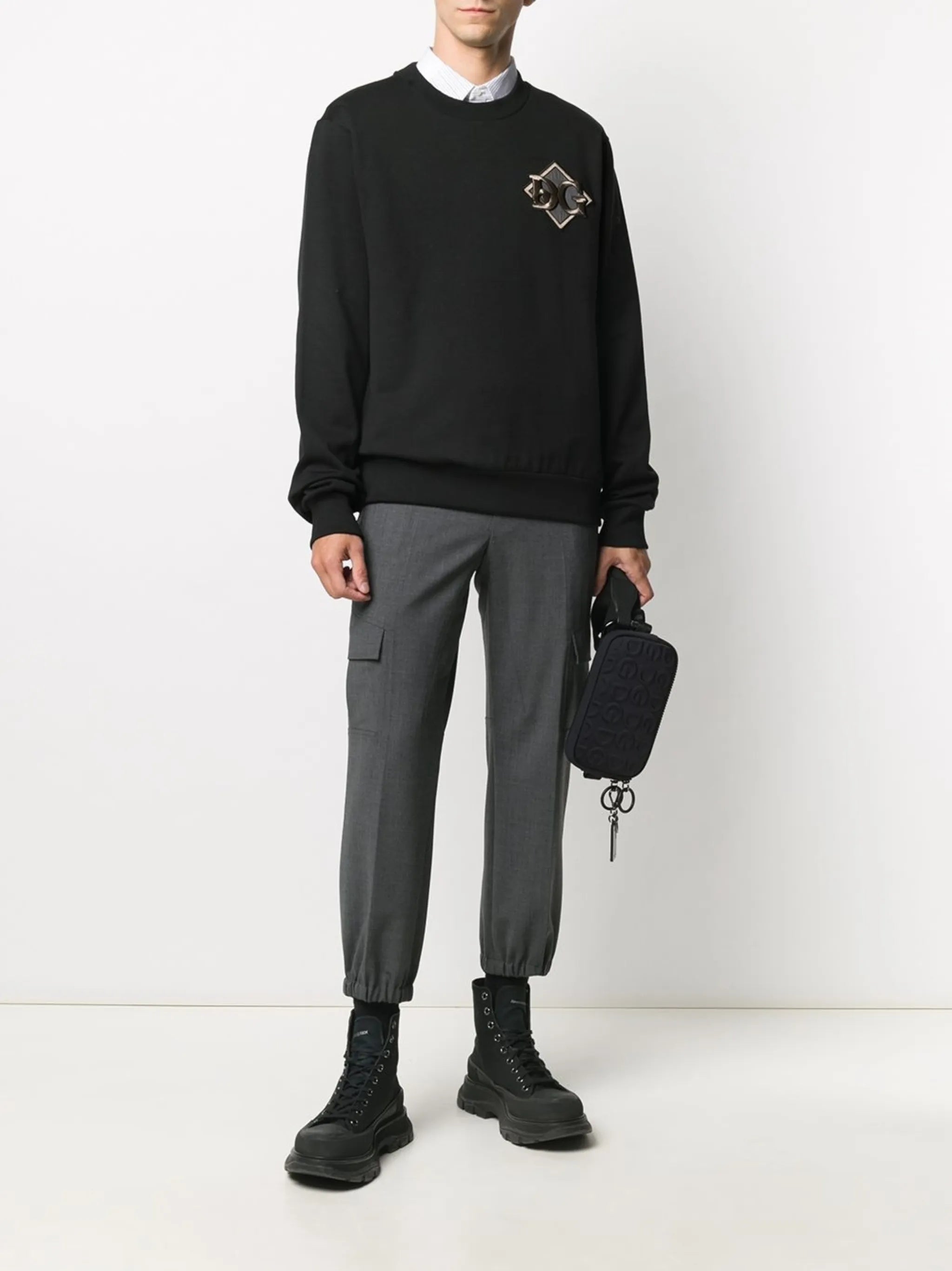 logo patch sweatshirt
