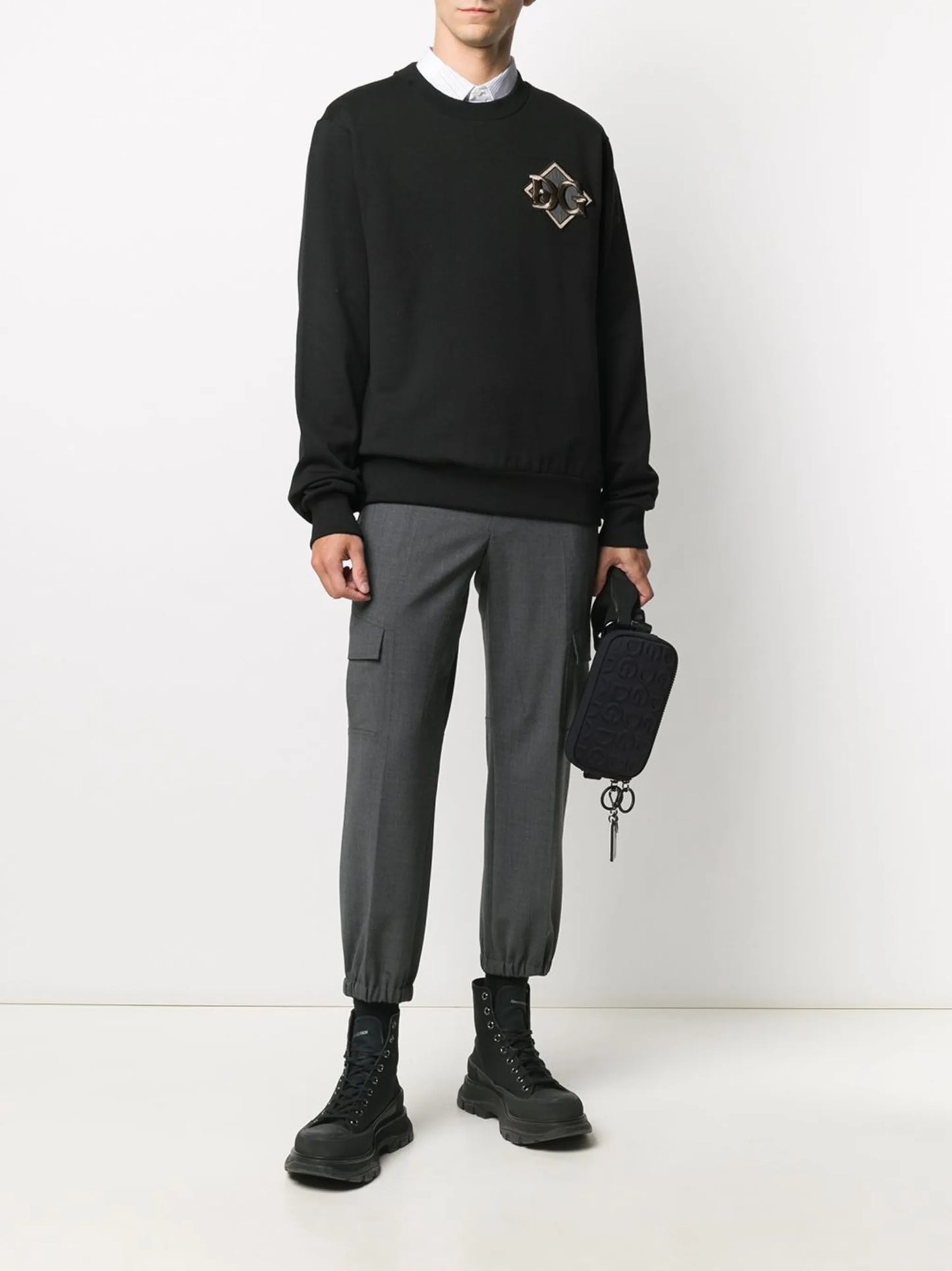 logo patch sweatshirt