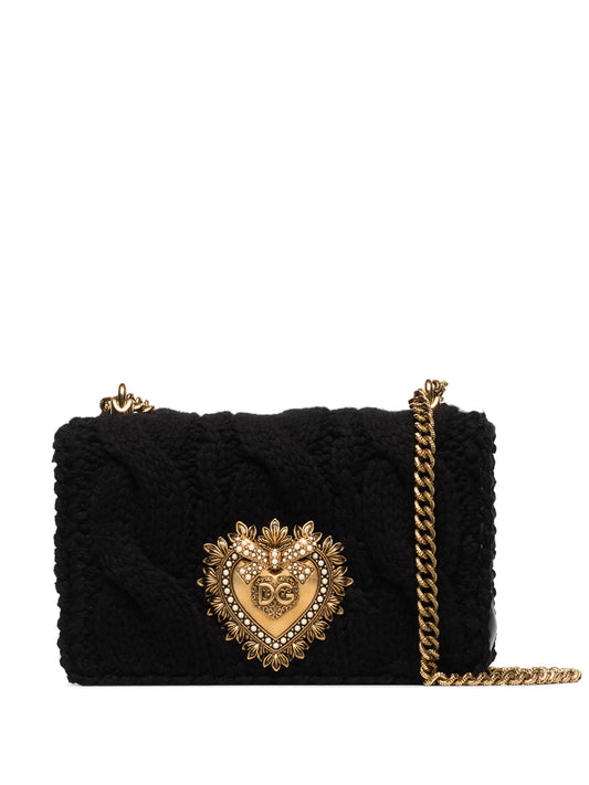 knit-effect Devotion shoulder bag