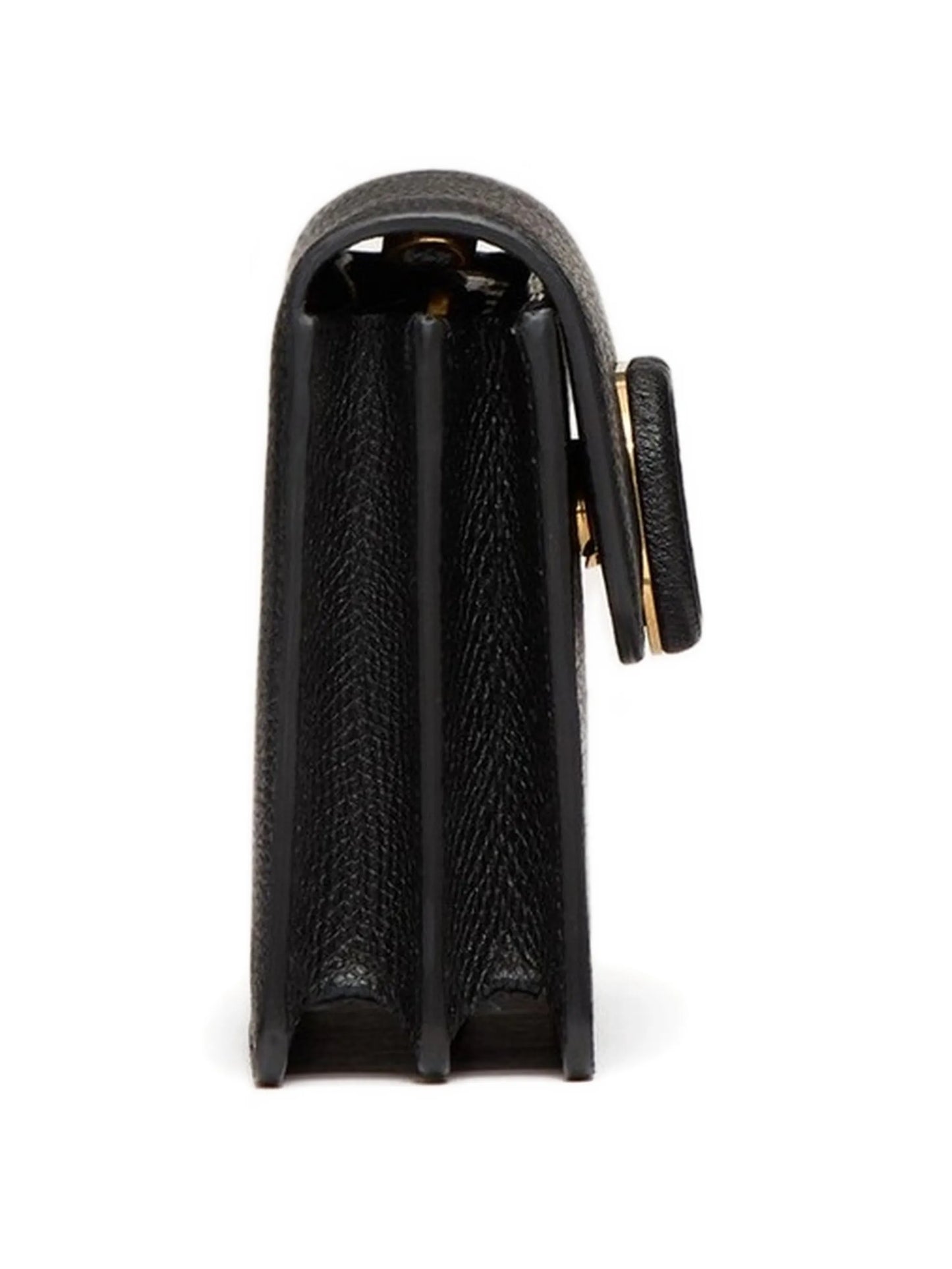 Vlogo Signature grainy calfskin wallet with chain