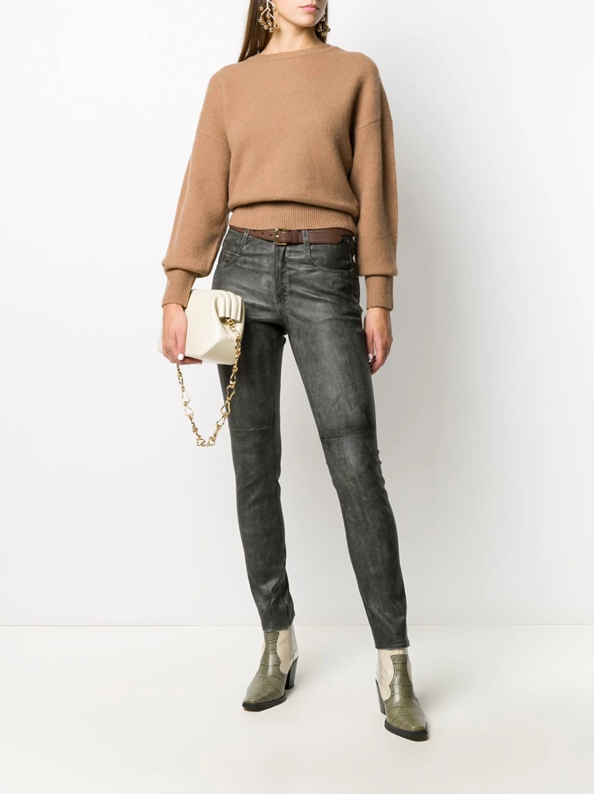 Taro faded skinny trousers