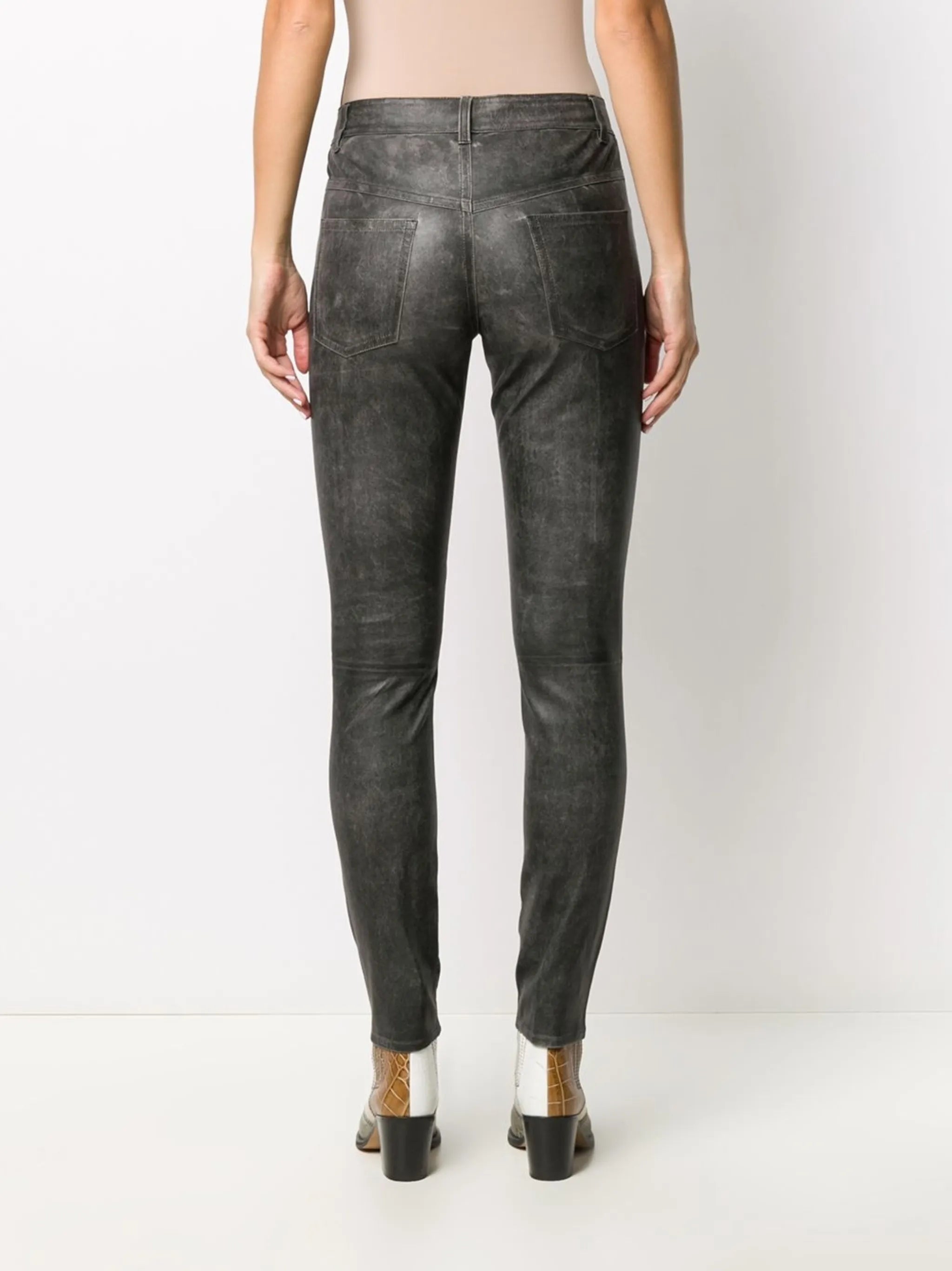 Taro faded skinny trousers