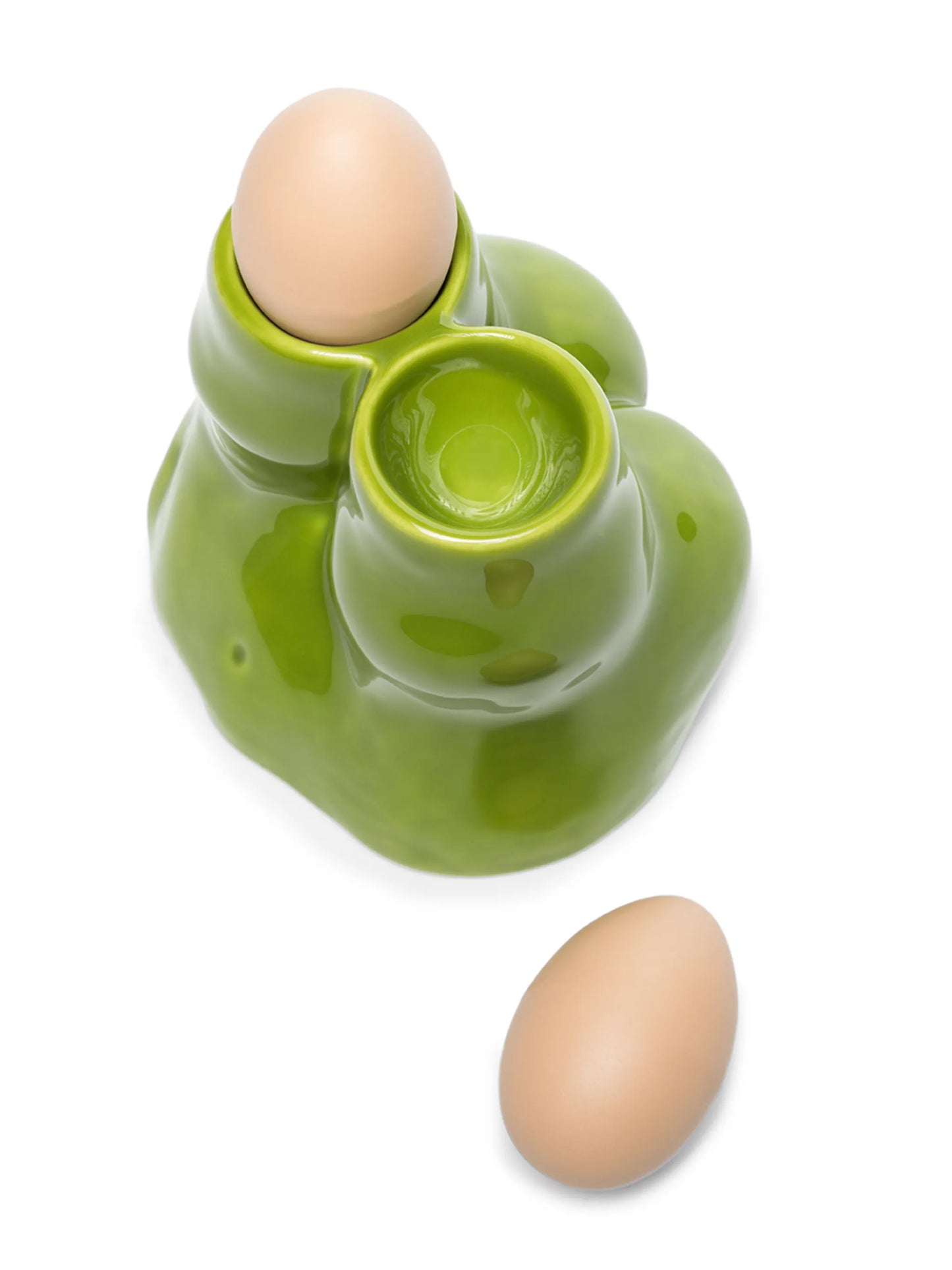 L'Egg double ceramic tealight holder