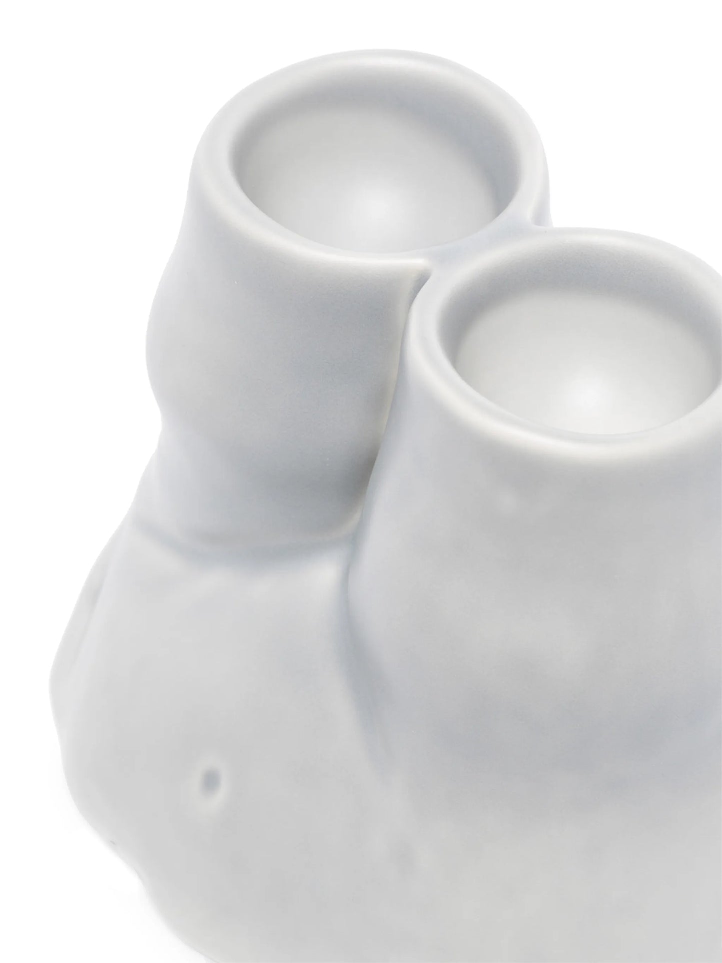 L'Egg double ceramic tealight holder