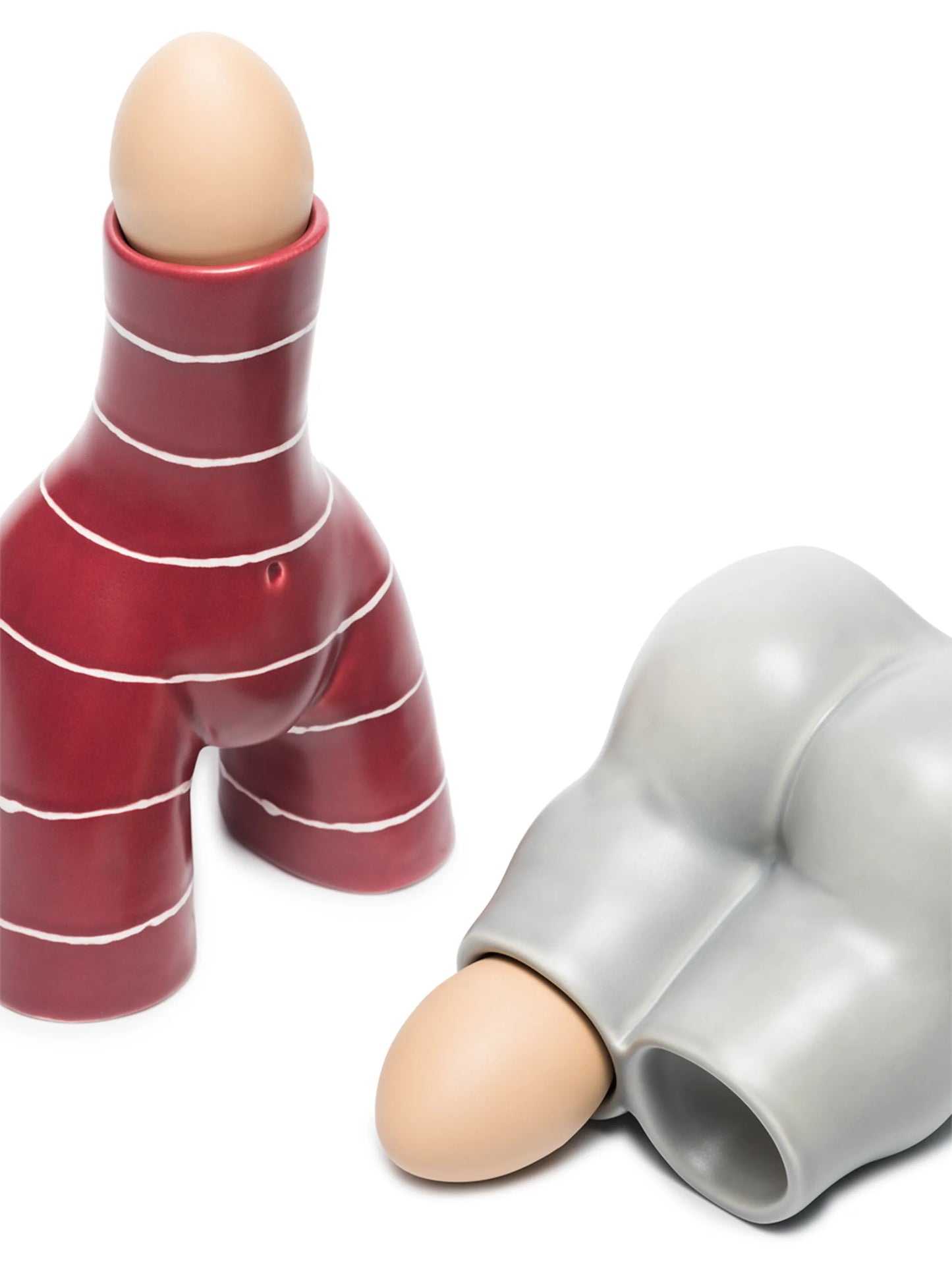 L'Egg double ceramic tealight holder