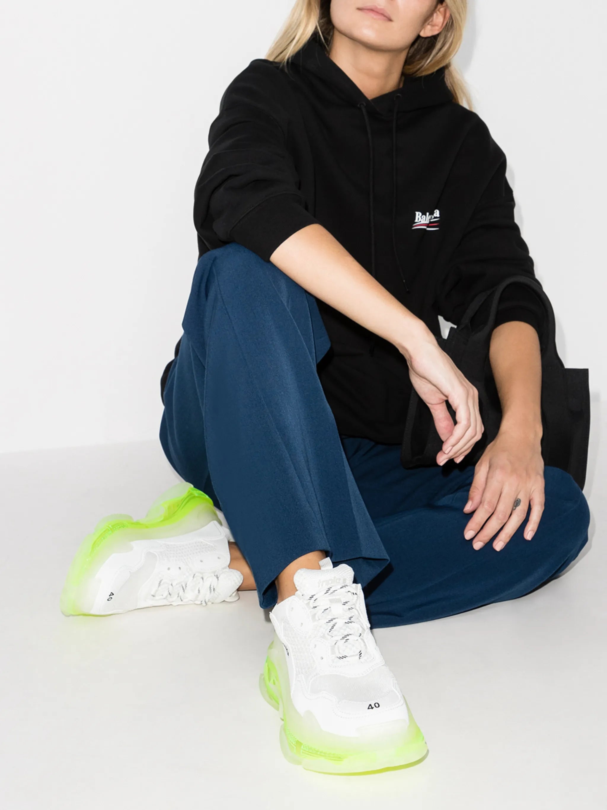 Triple S clear-sole sneakers