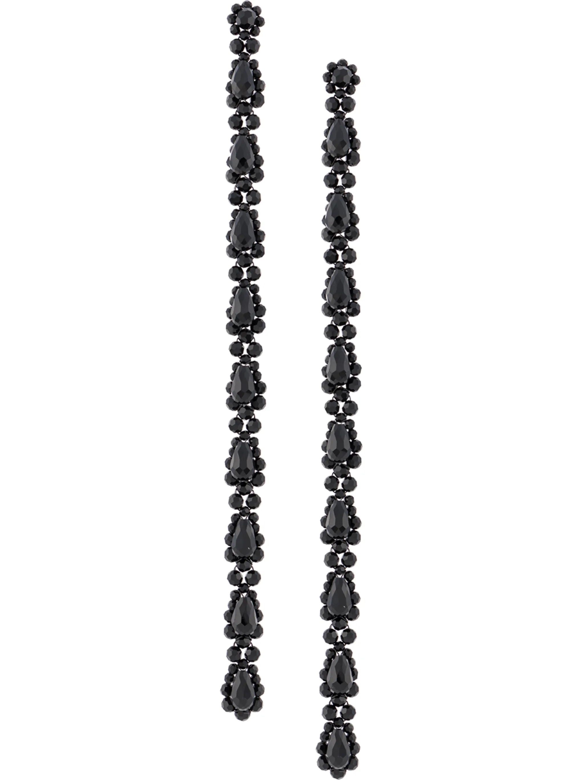 crystal-embellished drop earrings