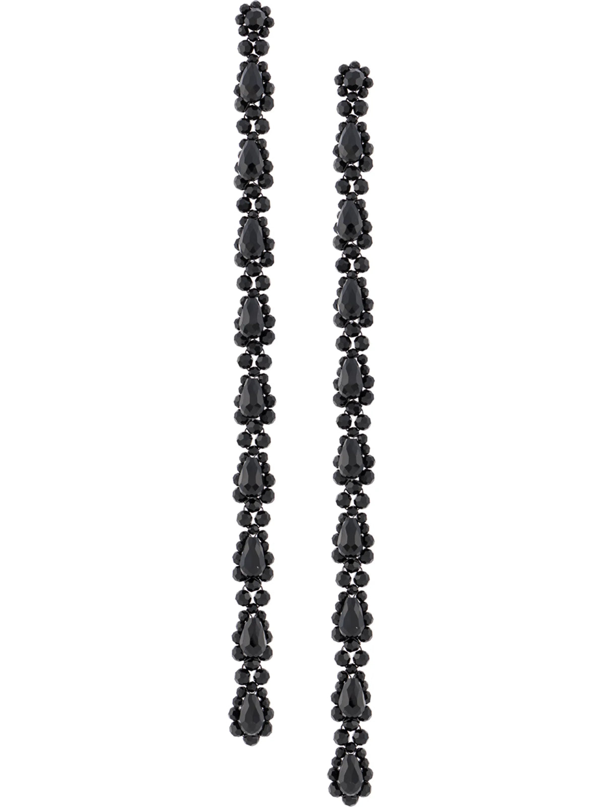 crystal-embellished drop earrings