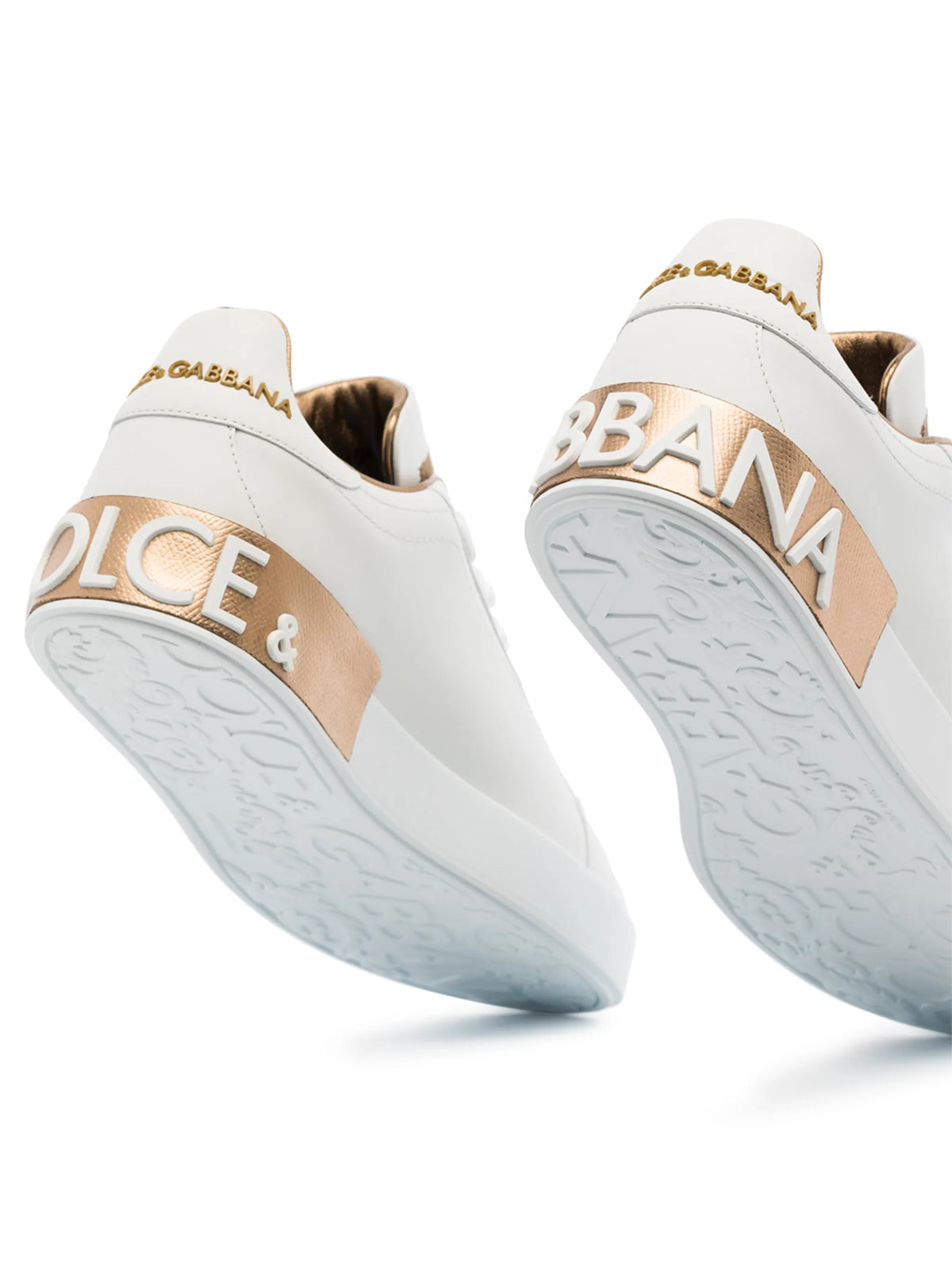 Portofino logo-plaque leather sneakers