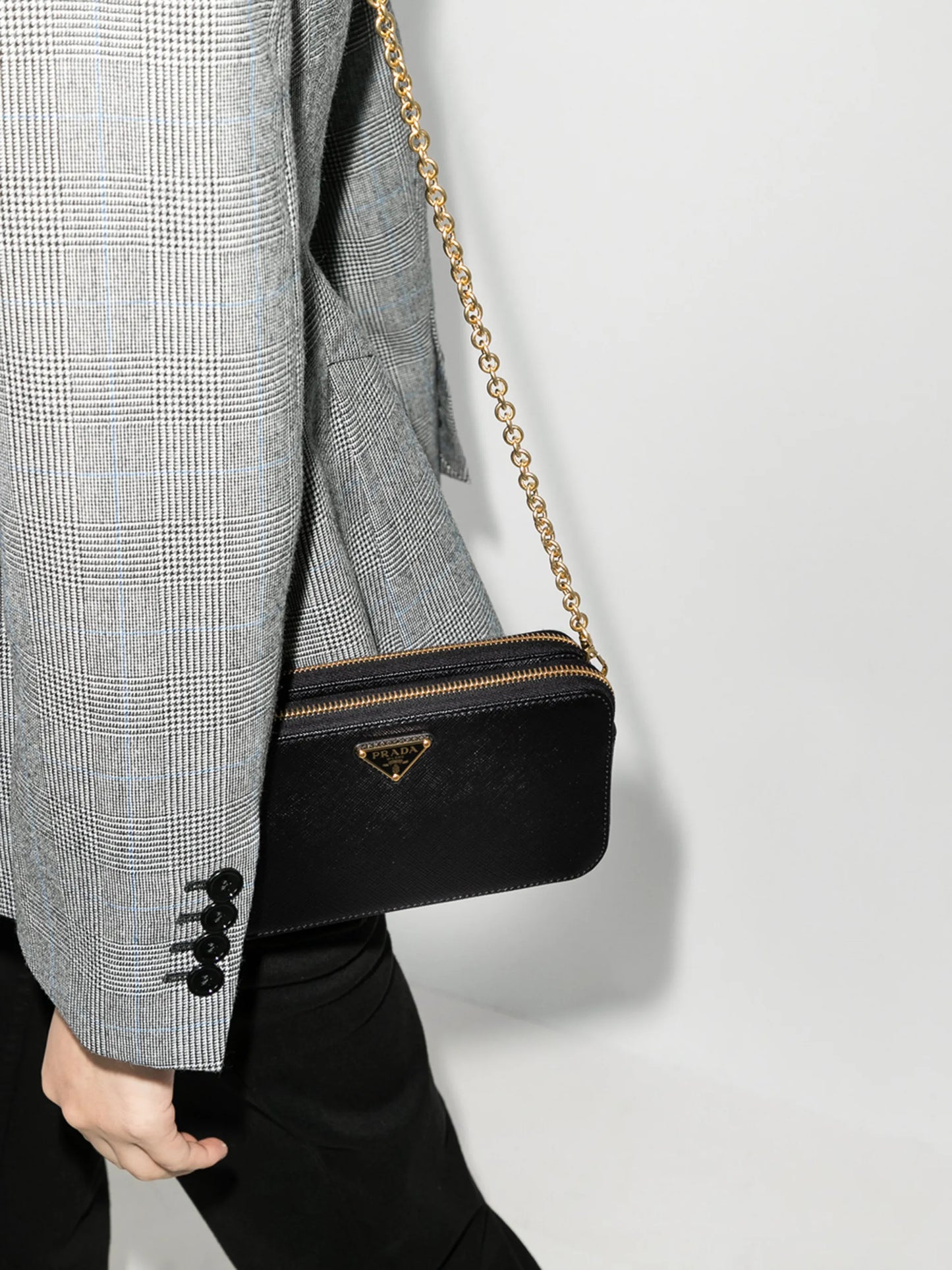 mini Saffiano crossbody bag