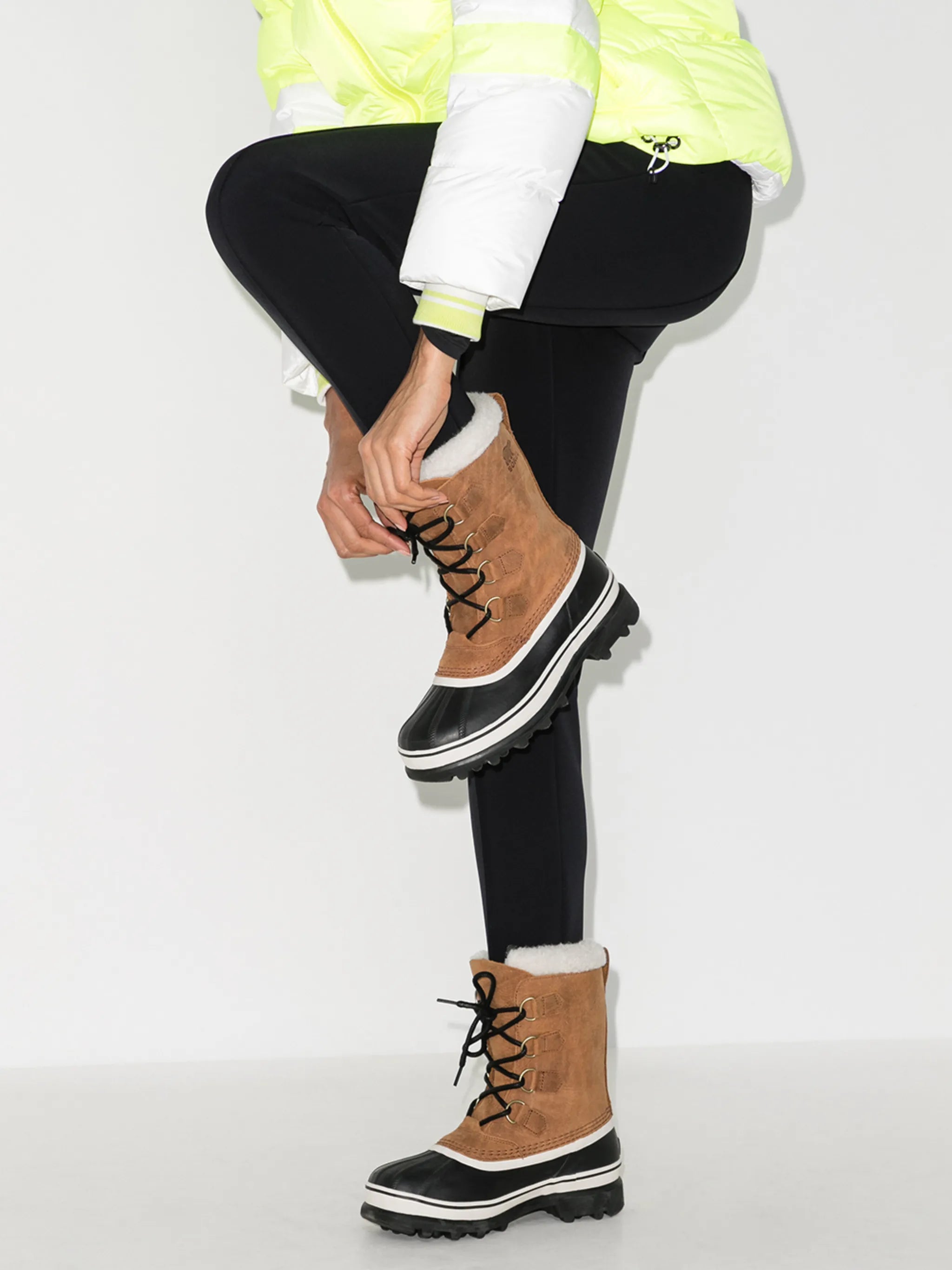 Caribou leather boots