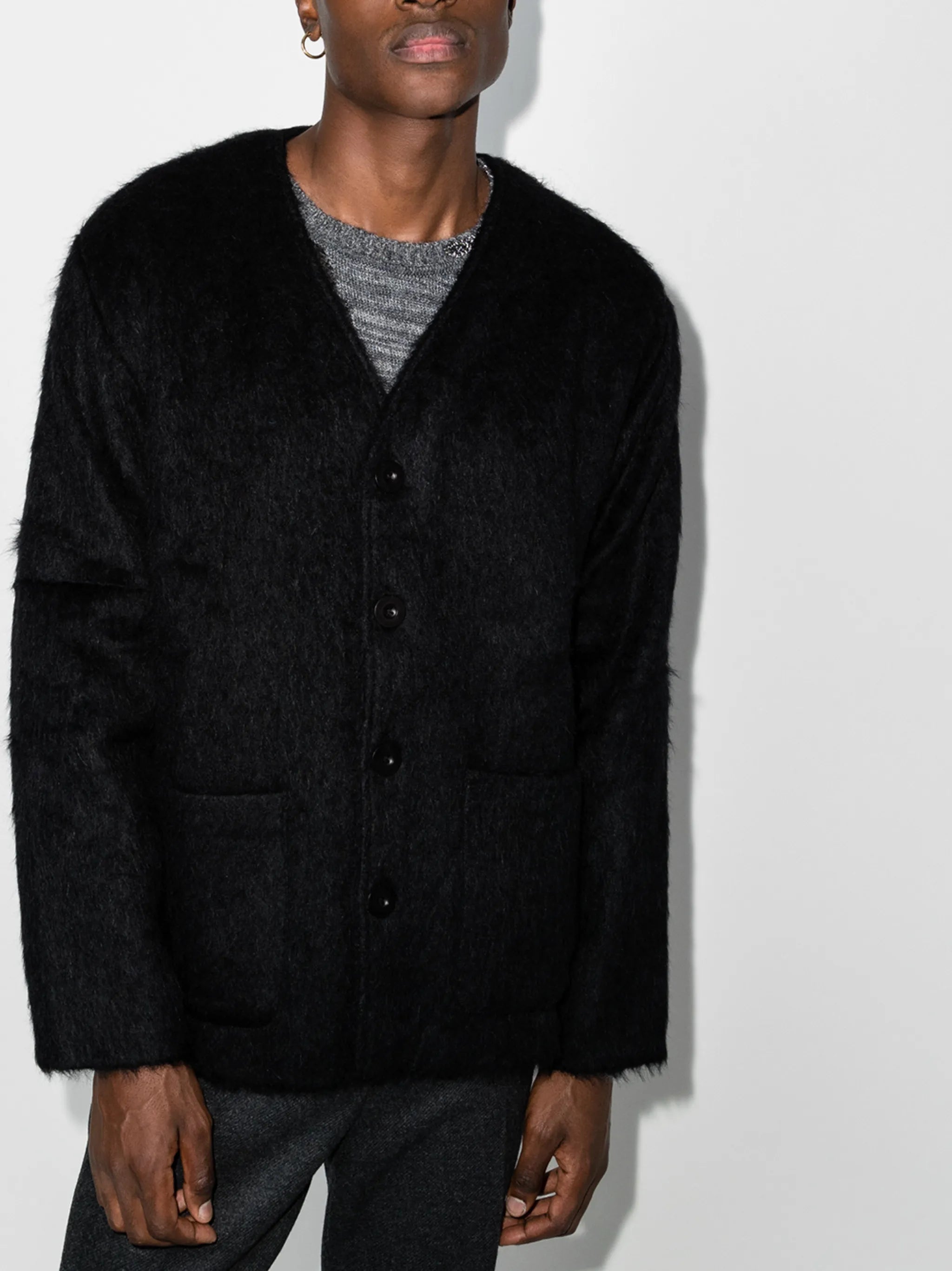 buttoned cardigan