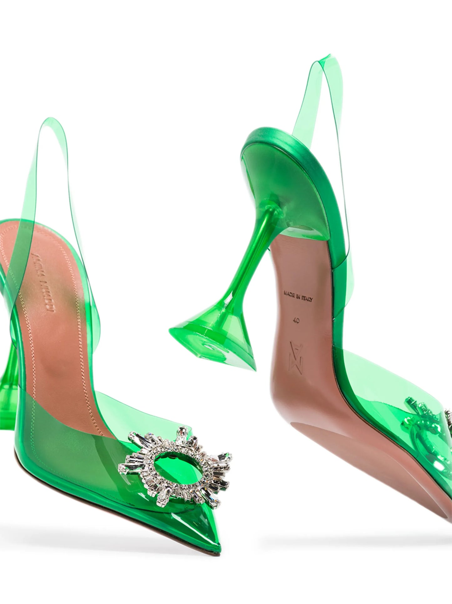 Begum 95mm crystal-embellished pumps