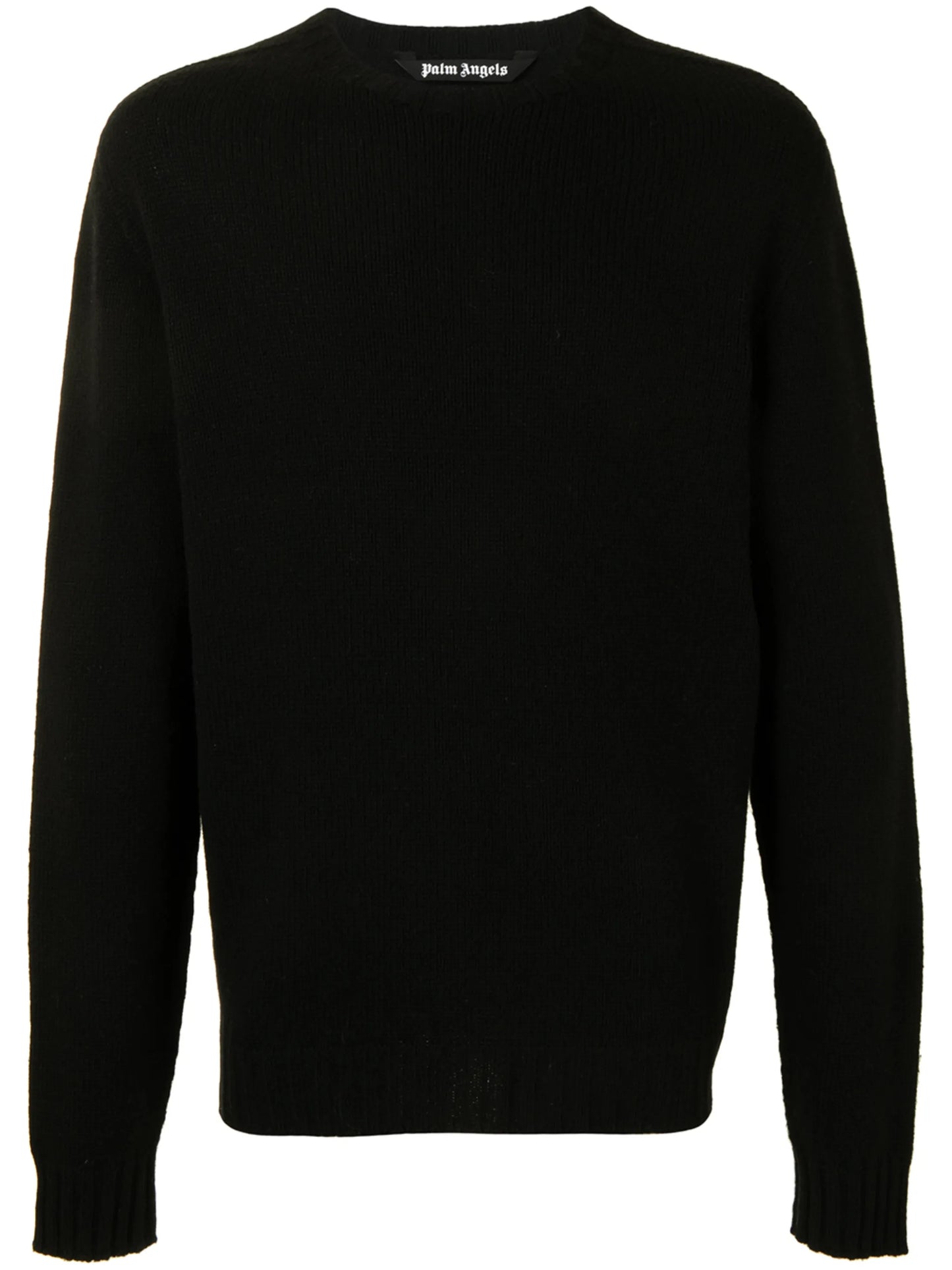 curved-logo wool-blend jumper