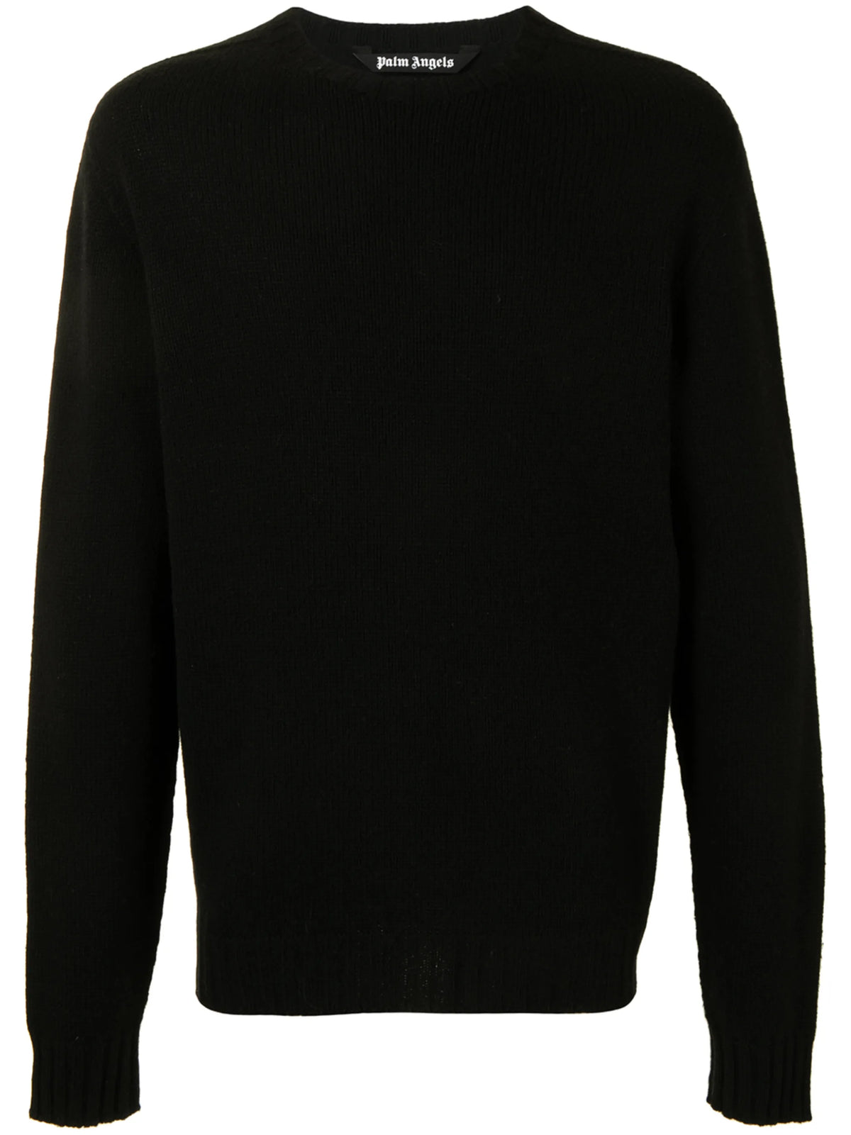 curved-logo wool-blend jumper