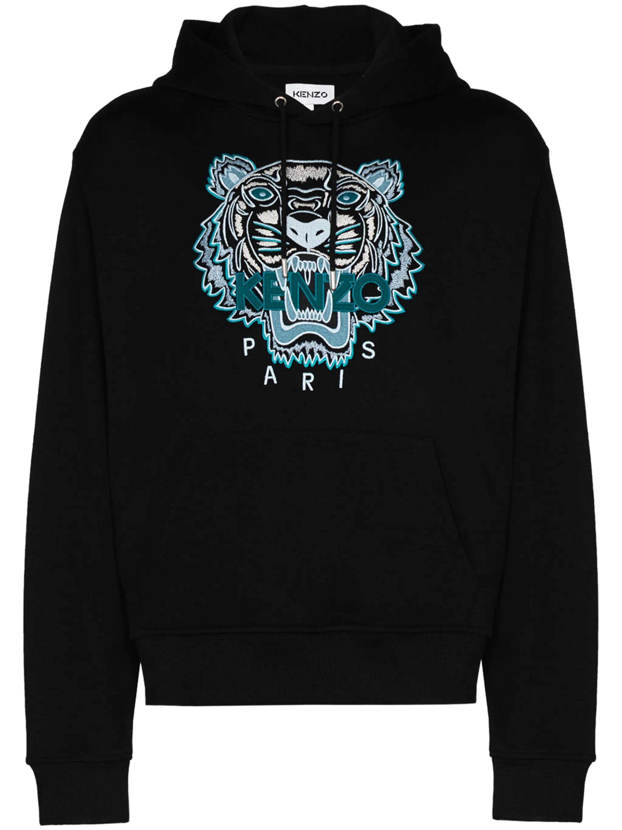 Tiger logo-embroidered hoodie